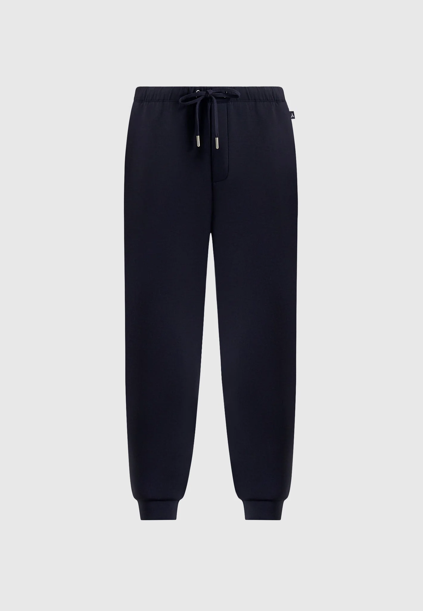JS008 - Neoprene Minimal Tapered Fit Cuffed Sweatpants - Navy - Image 7
