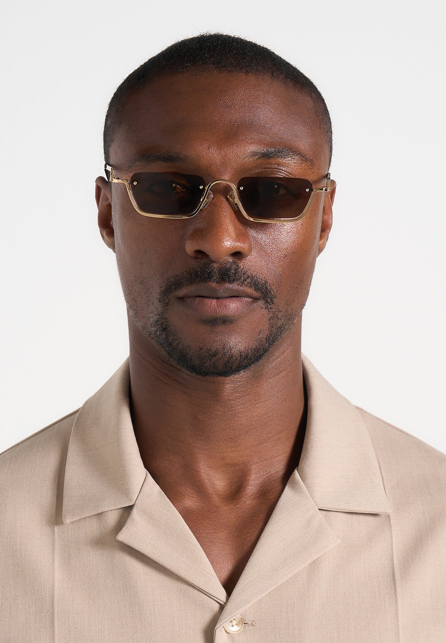 Kai - Frameless Sunglasses - Gold - Image 3
