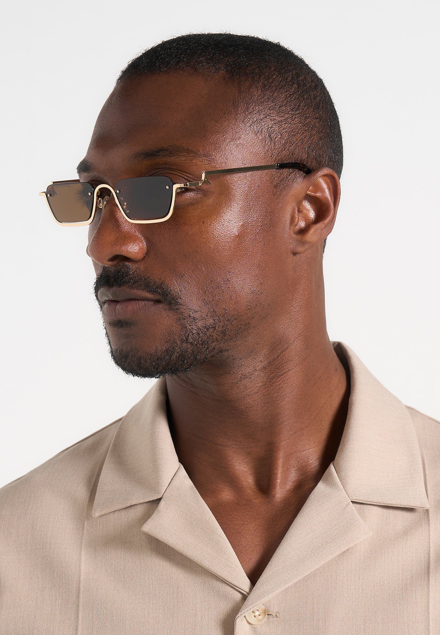 Kai - Frameless Sunglasses - Gold - Image 5