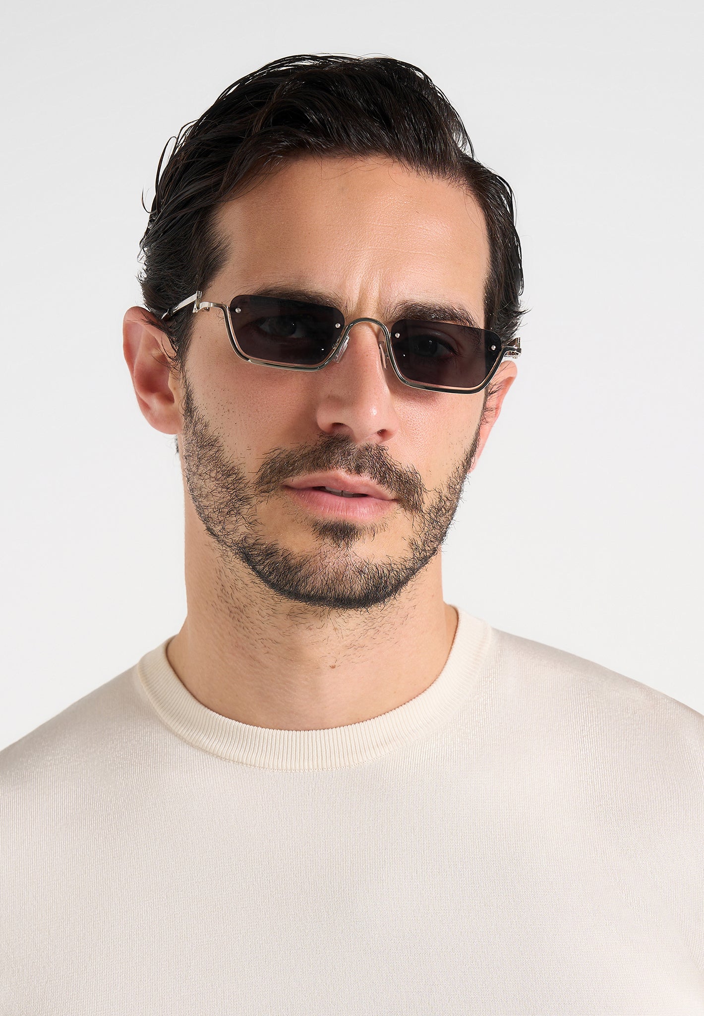 Kai - Frameless Sunglasses - Silver - Image 3