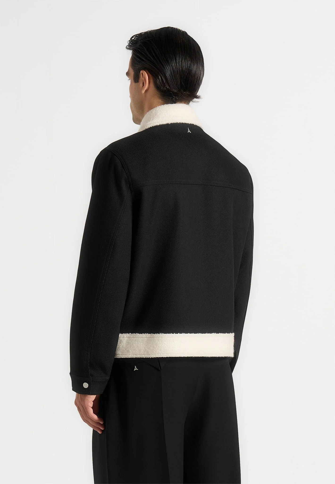 Keith - Twill Contrast Jacket - Black - Image 5