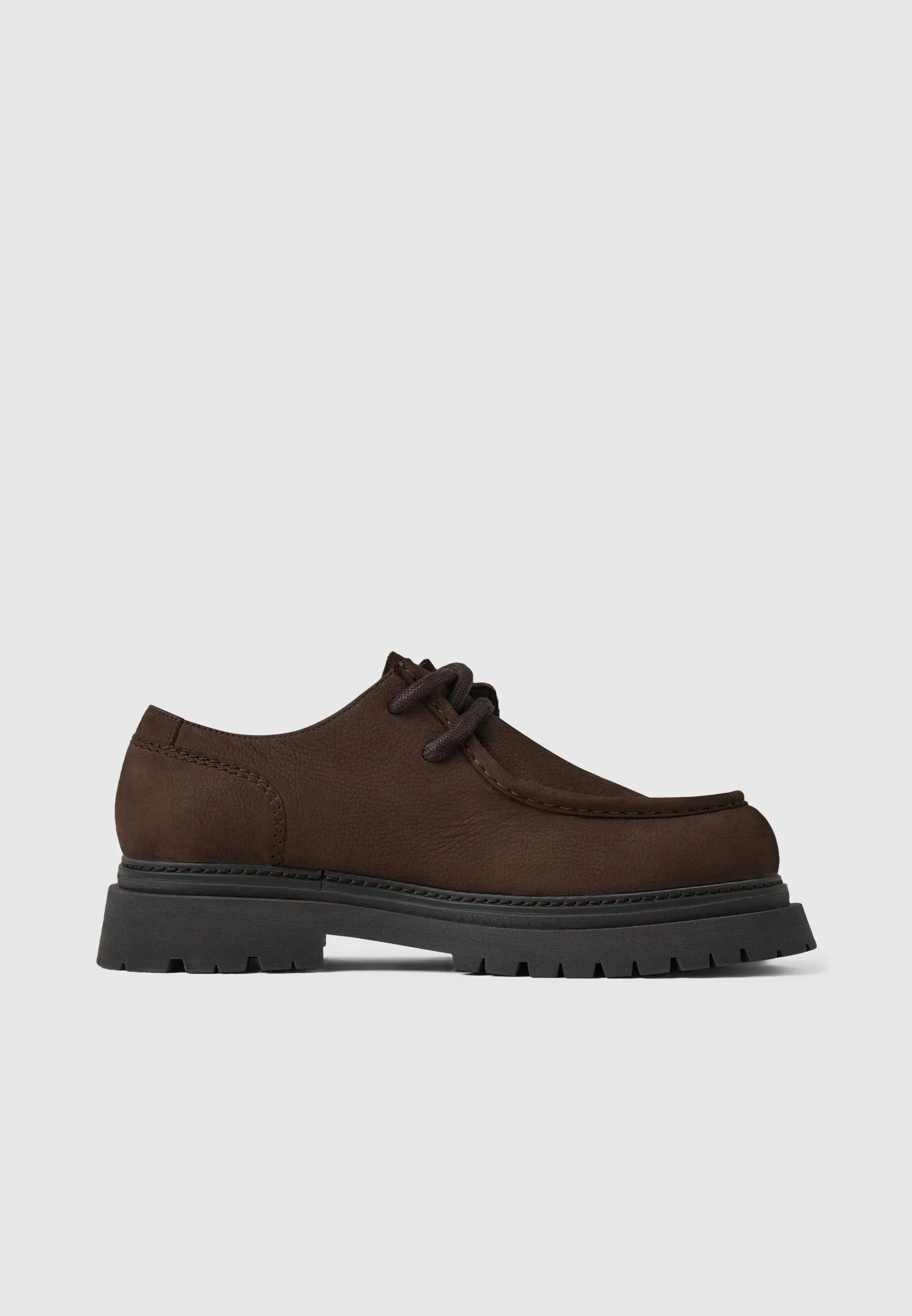 L’Atelier - Nubuck Lace-up Shoe - Brown - Image 6