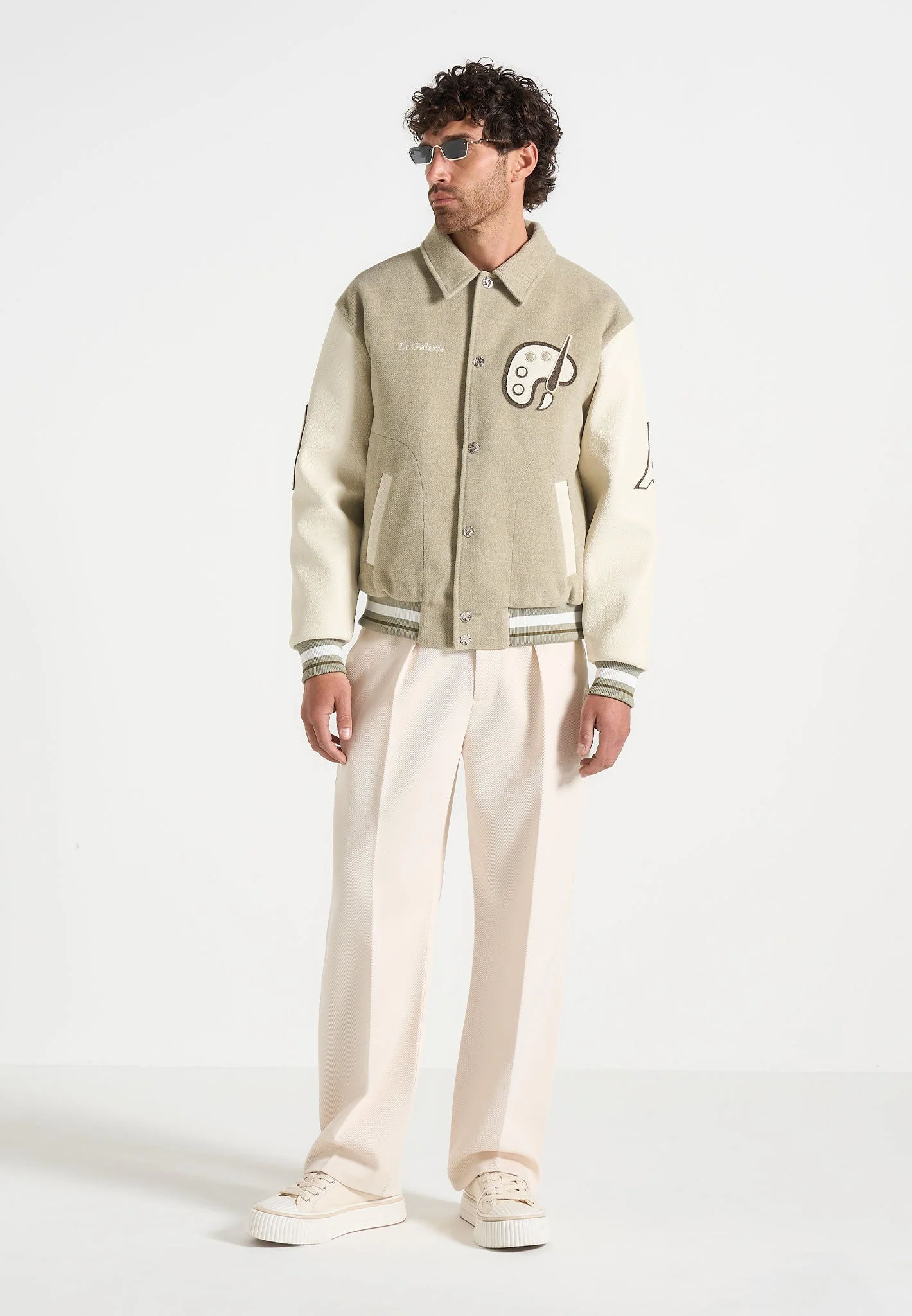 Le Galerie - Varsity Jacket - Sage - Image 3