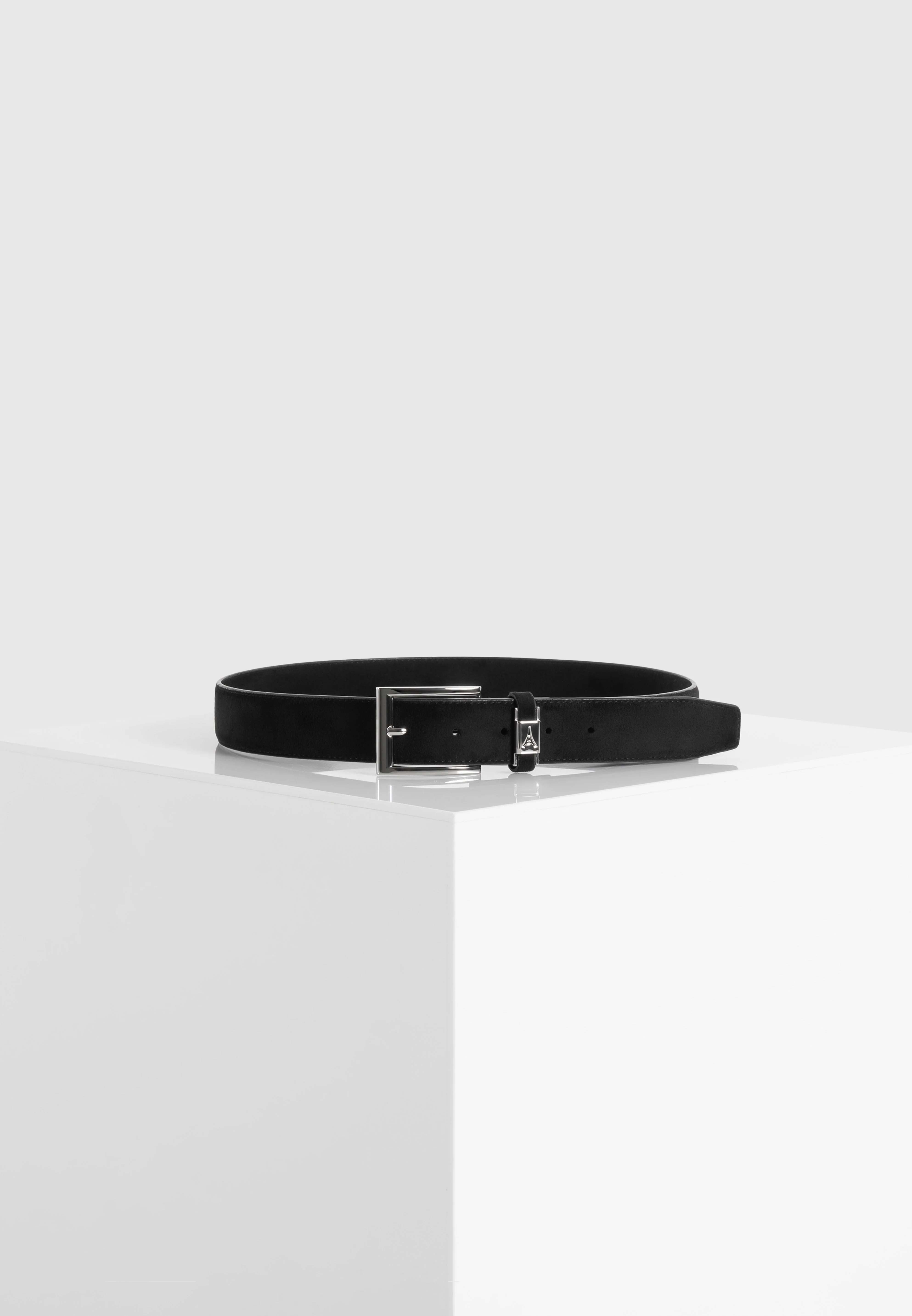 Lionel - Suede Belt - Black - Image 2