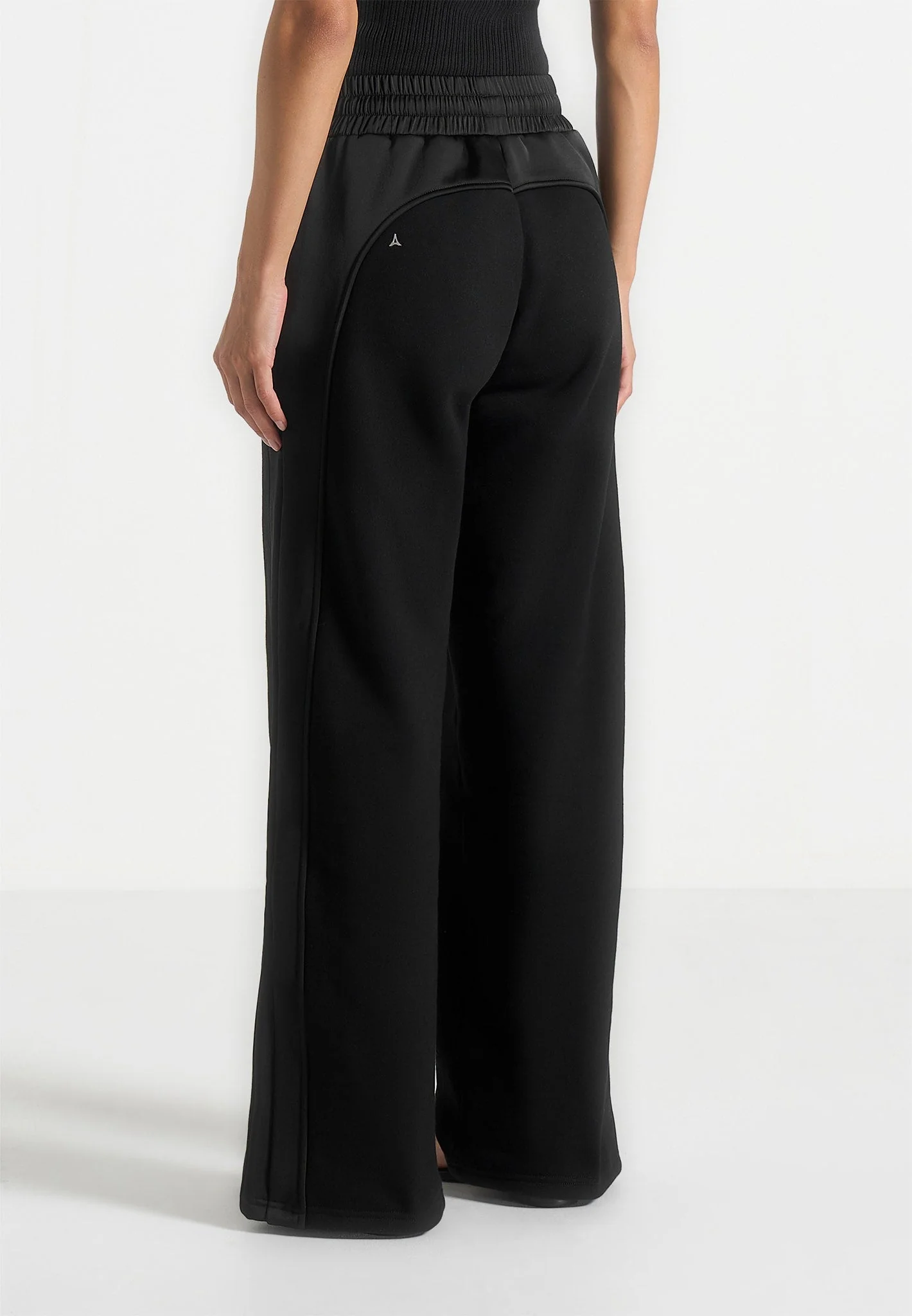 Loula - Jersey And Satin Joggers - Black - Image 5