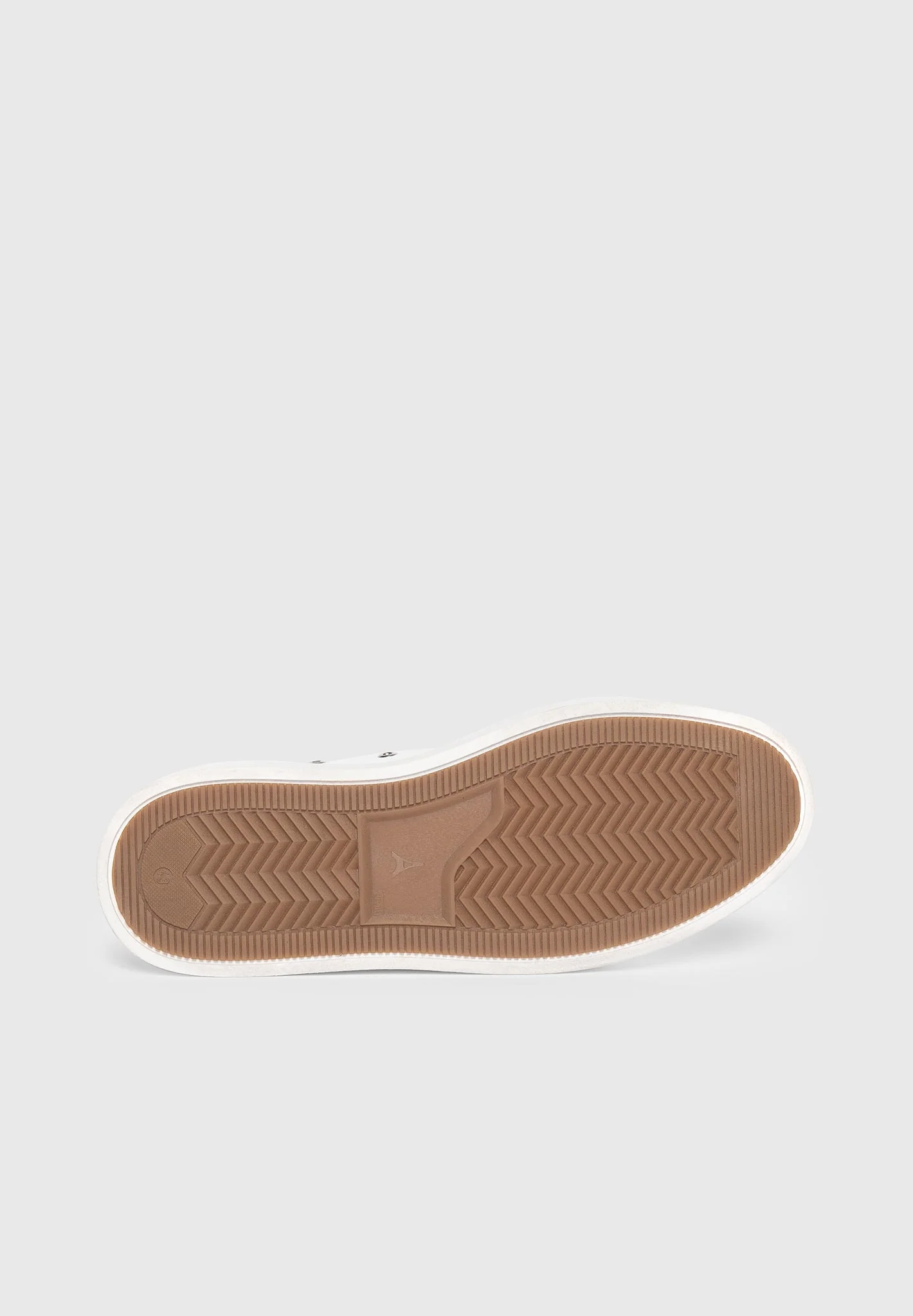 Men's Vienna - Leather Contrast Stitch Sneakers - White - Image 5