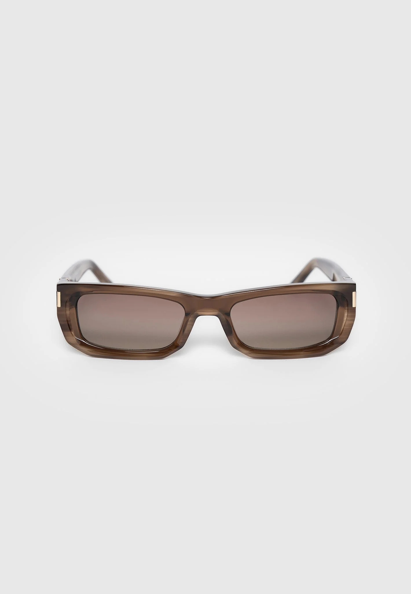 Milan - Curved-Frame Sunglasses - Brown - Image 5