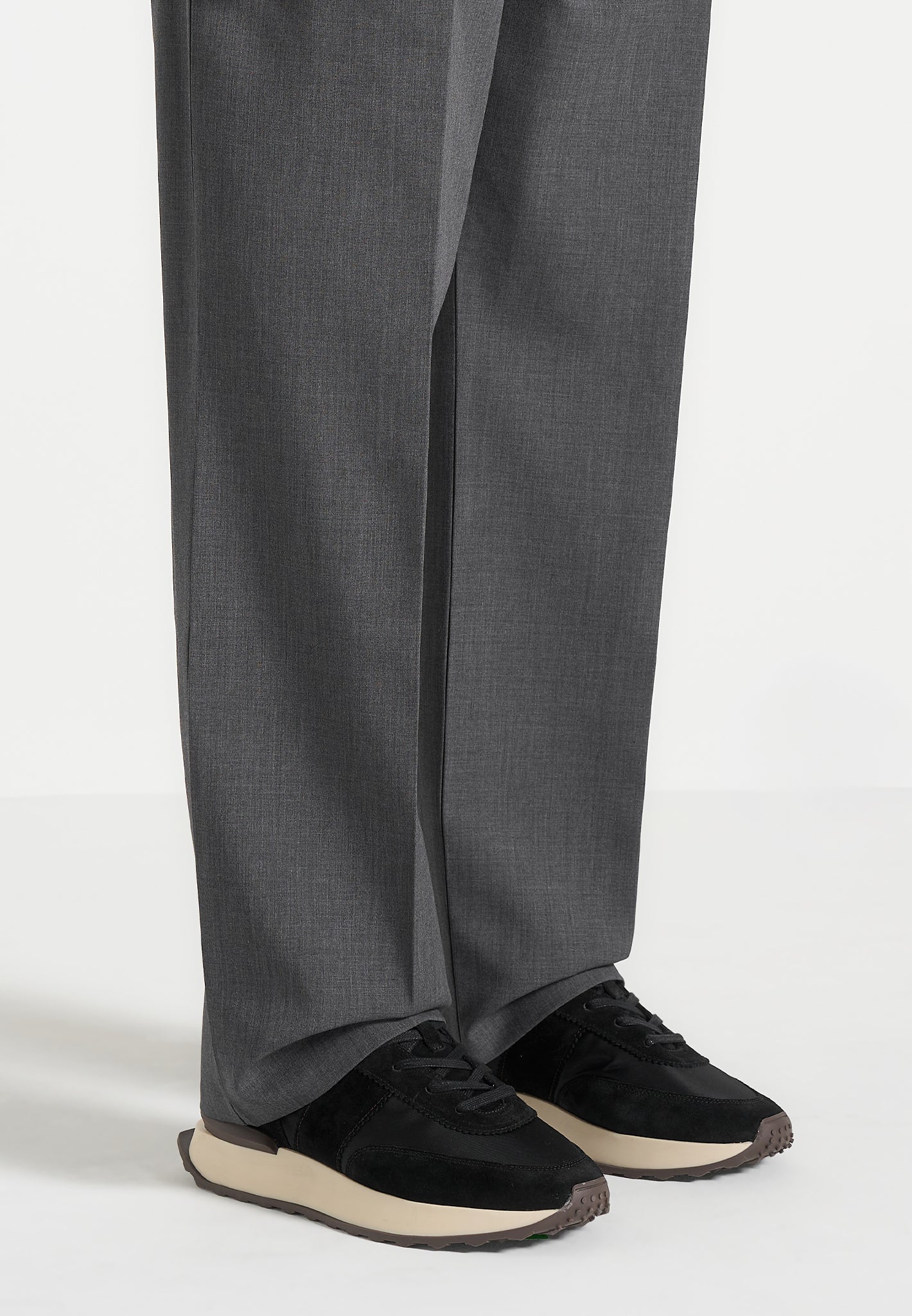 Monaco - Suede and Nylon Runner - Black - Image 2