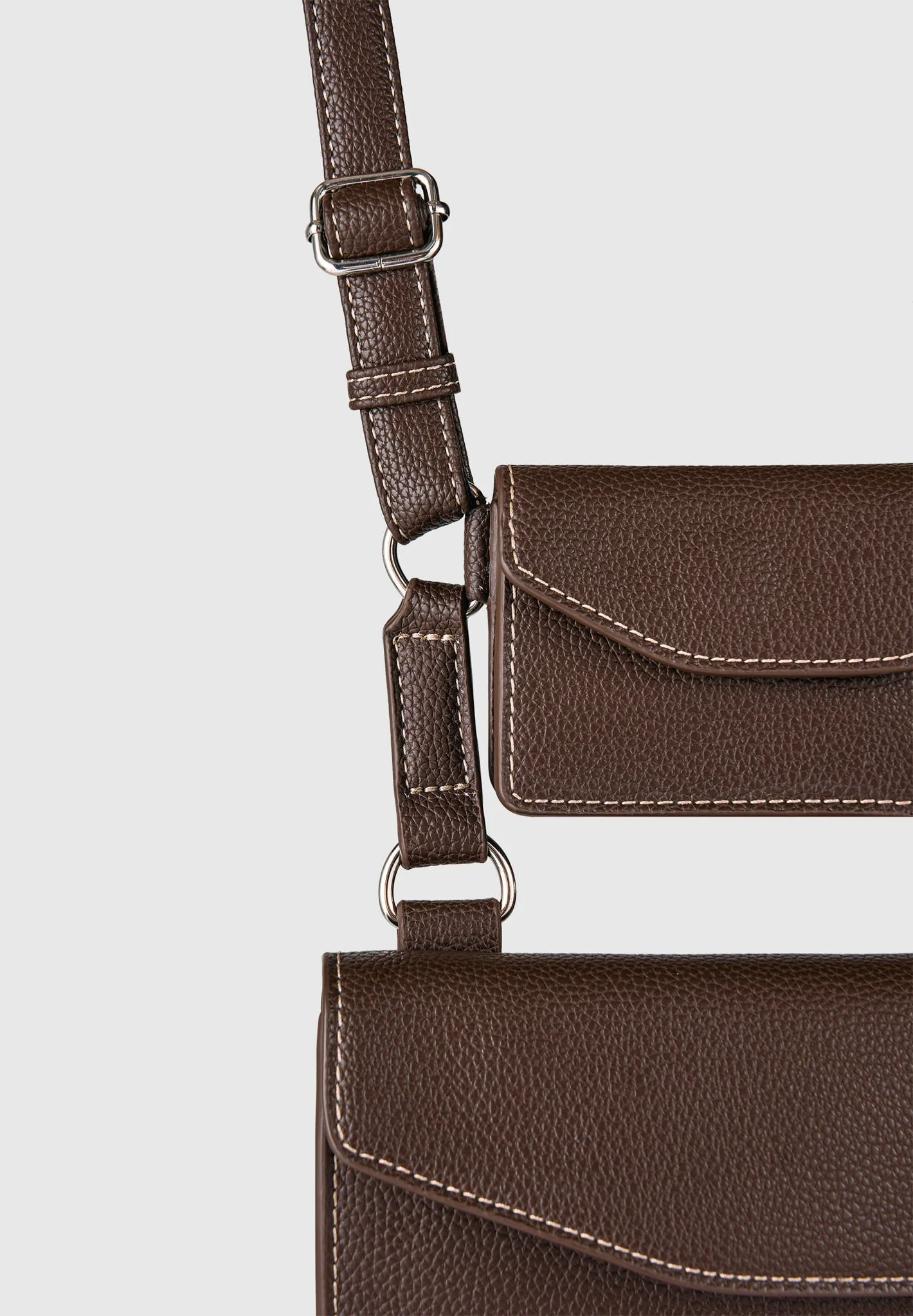 Monet - Duo Crossbody Bag - Brown - Image 3
