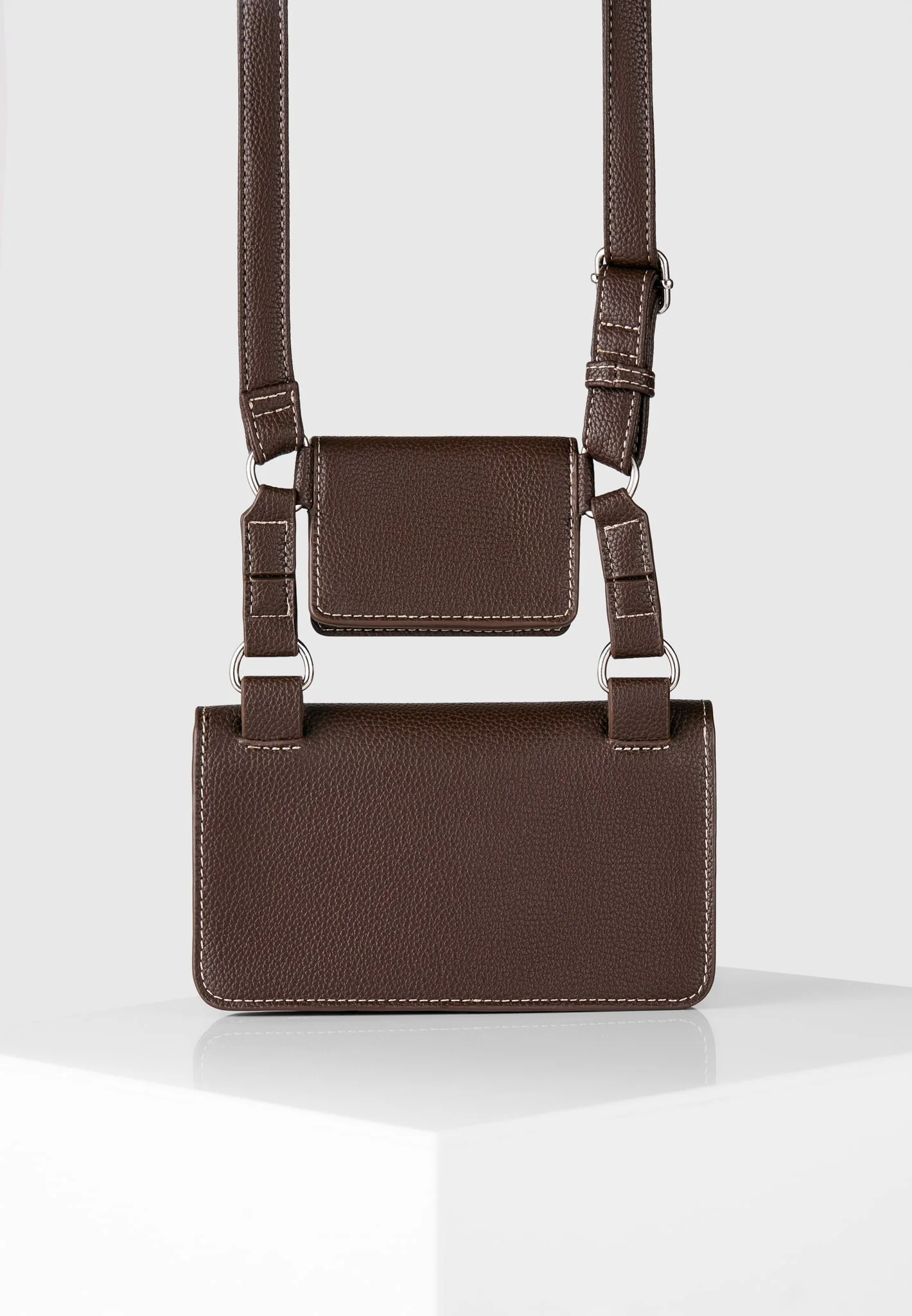 Monet - Duo Crossbody Bag - Brown - Image 4