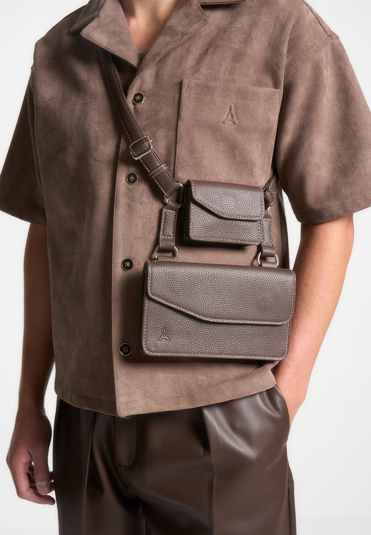 Monet - Duo Crossbody Bag - Brown - Image 6