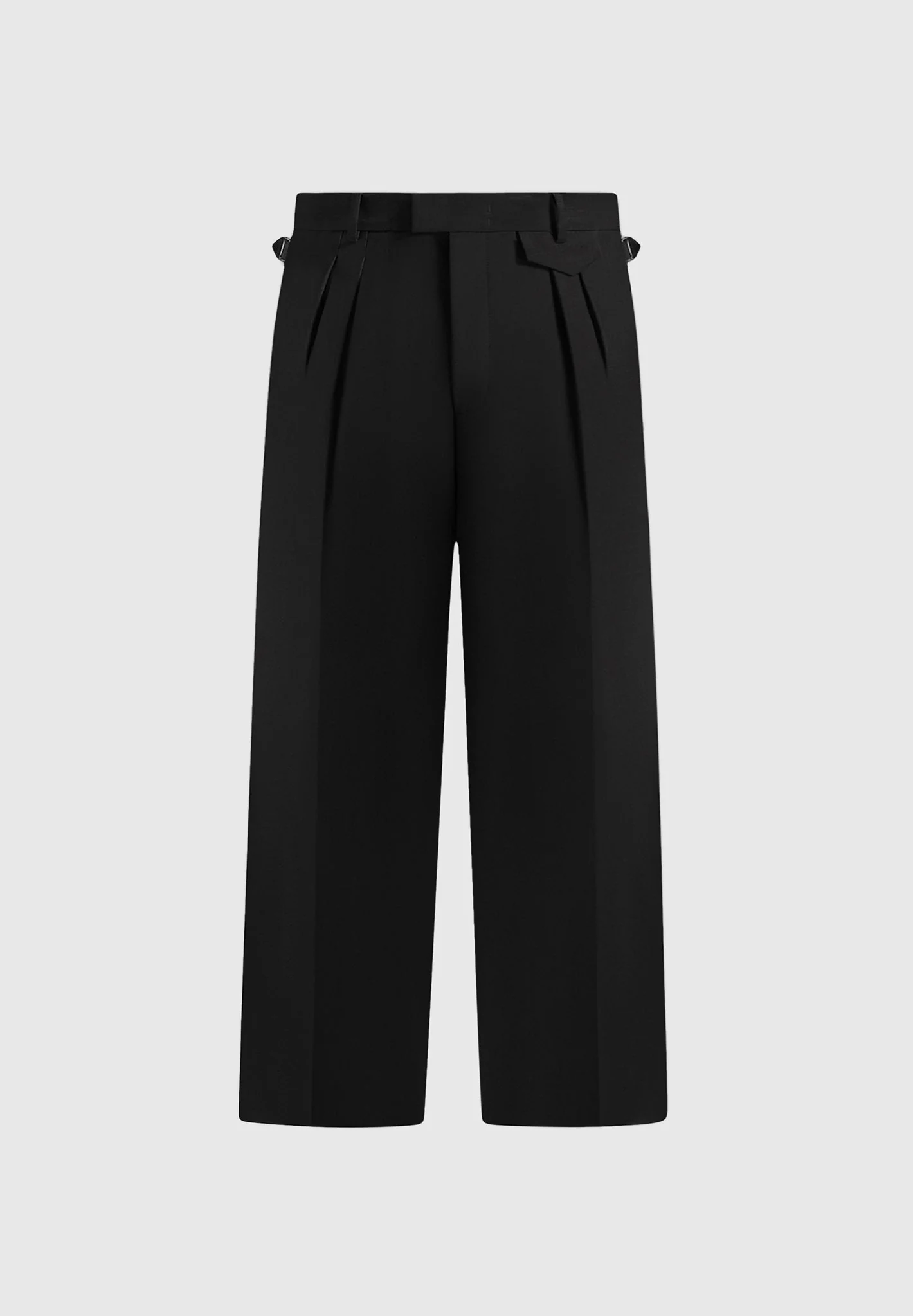 Pierre - Twin Pleat Tailored Pants - Black - Image 7