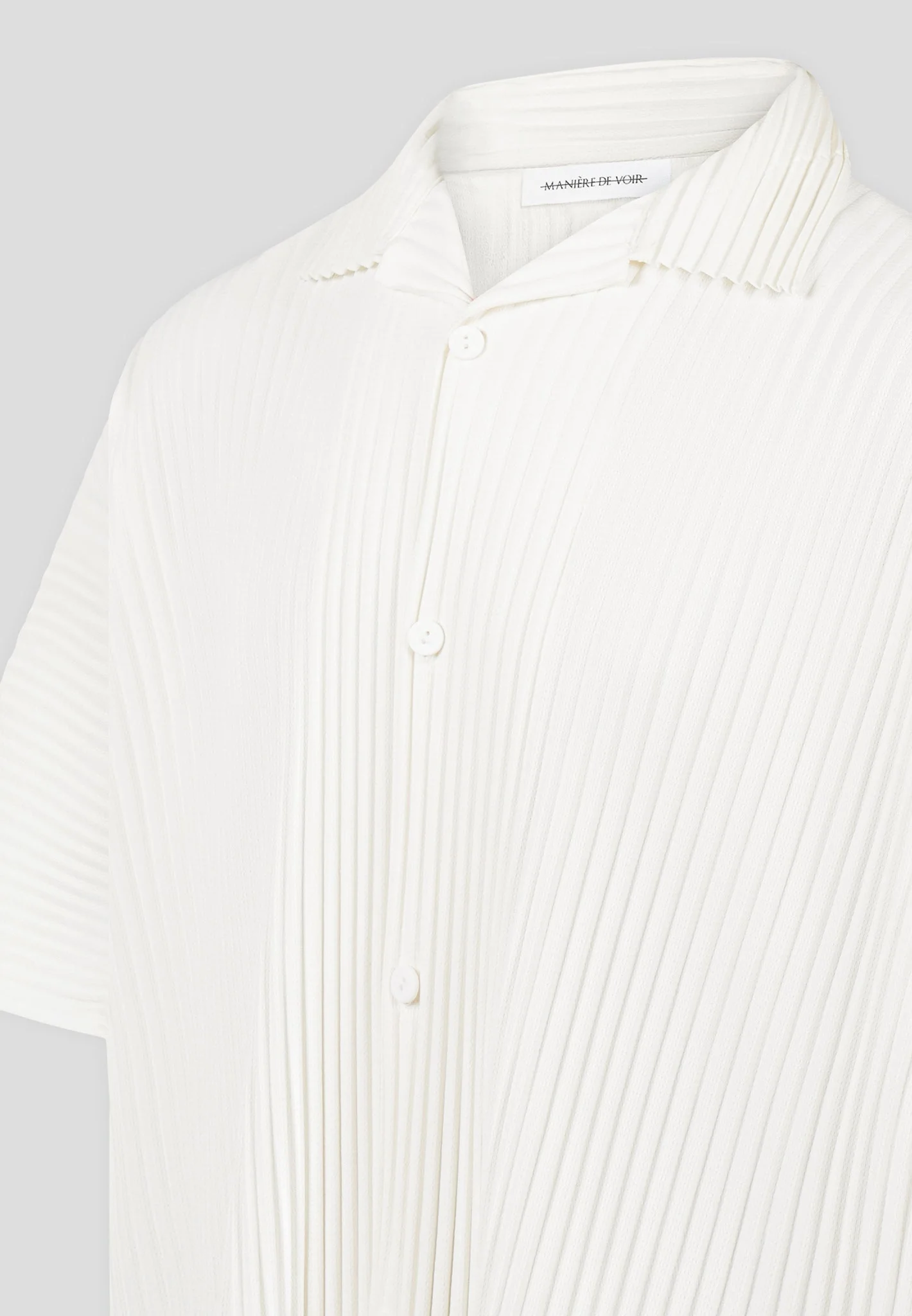 Pascal - Pleated Shirt - Off White - Image 5