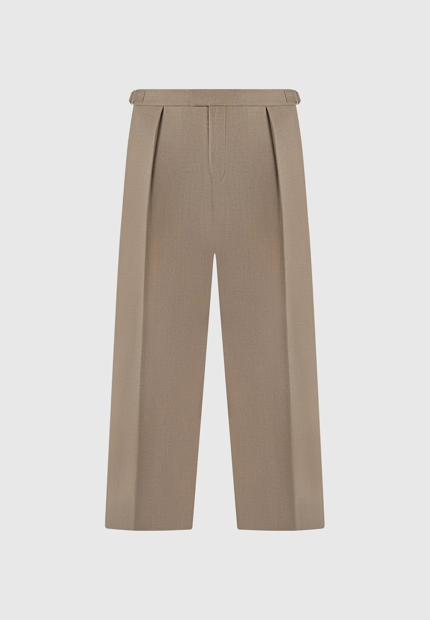 Dorian - Pleated Tailored Pants - Khaki - Image 2