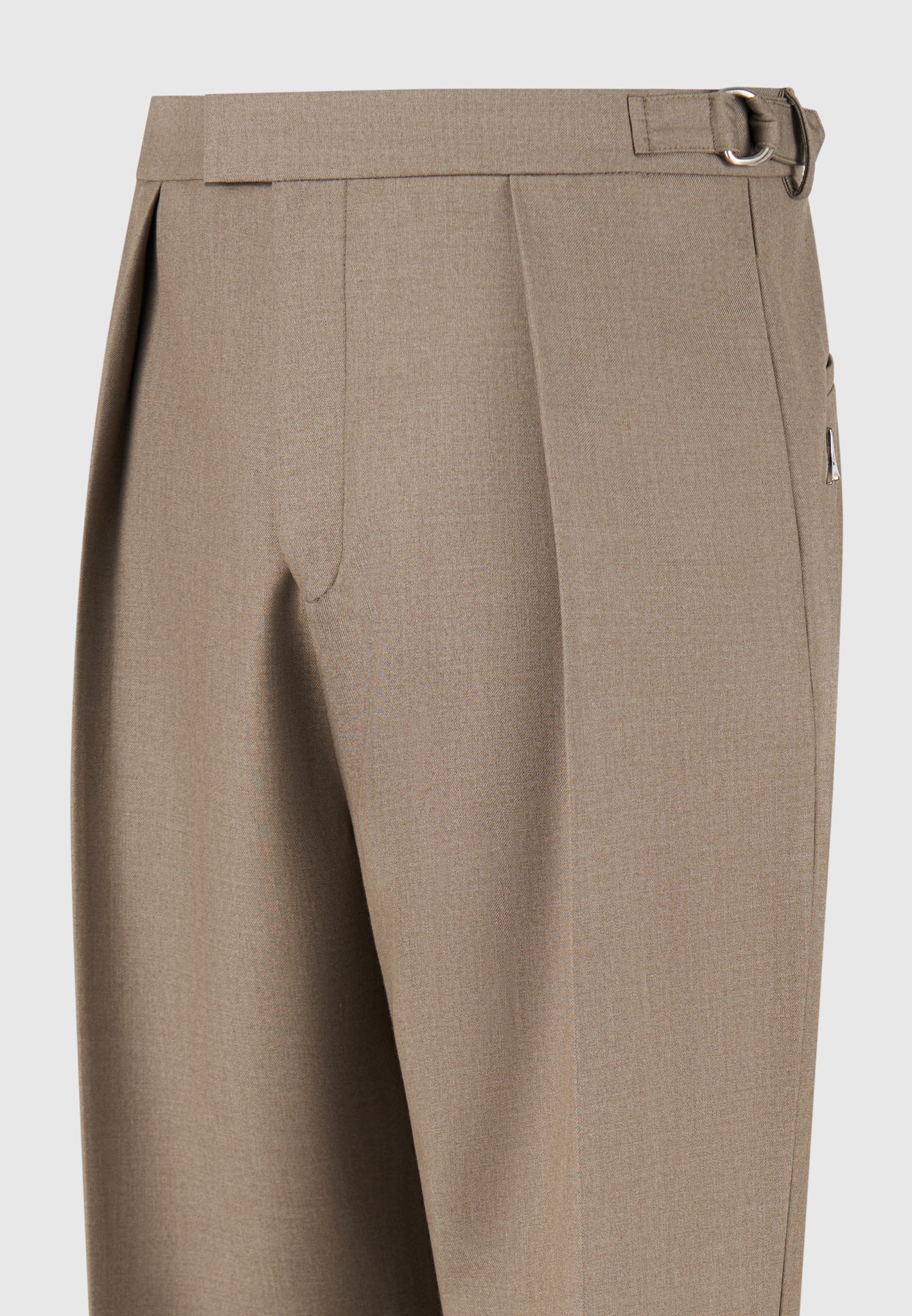 Dorian - Pleated Tailored Pants - Khaki - Image 6