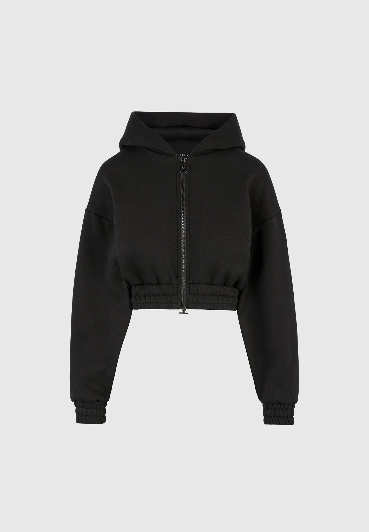 Josiane - Relaxed Zip Through Hoodie - Black - Image 5