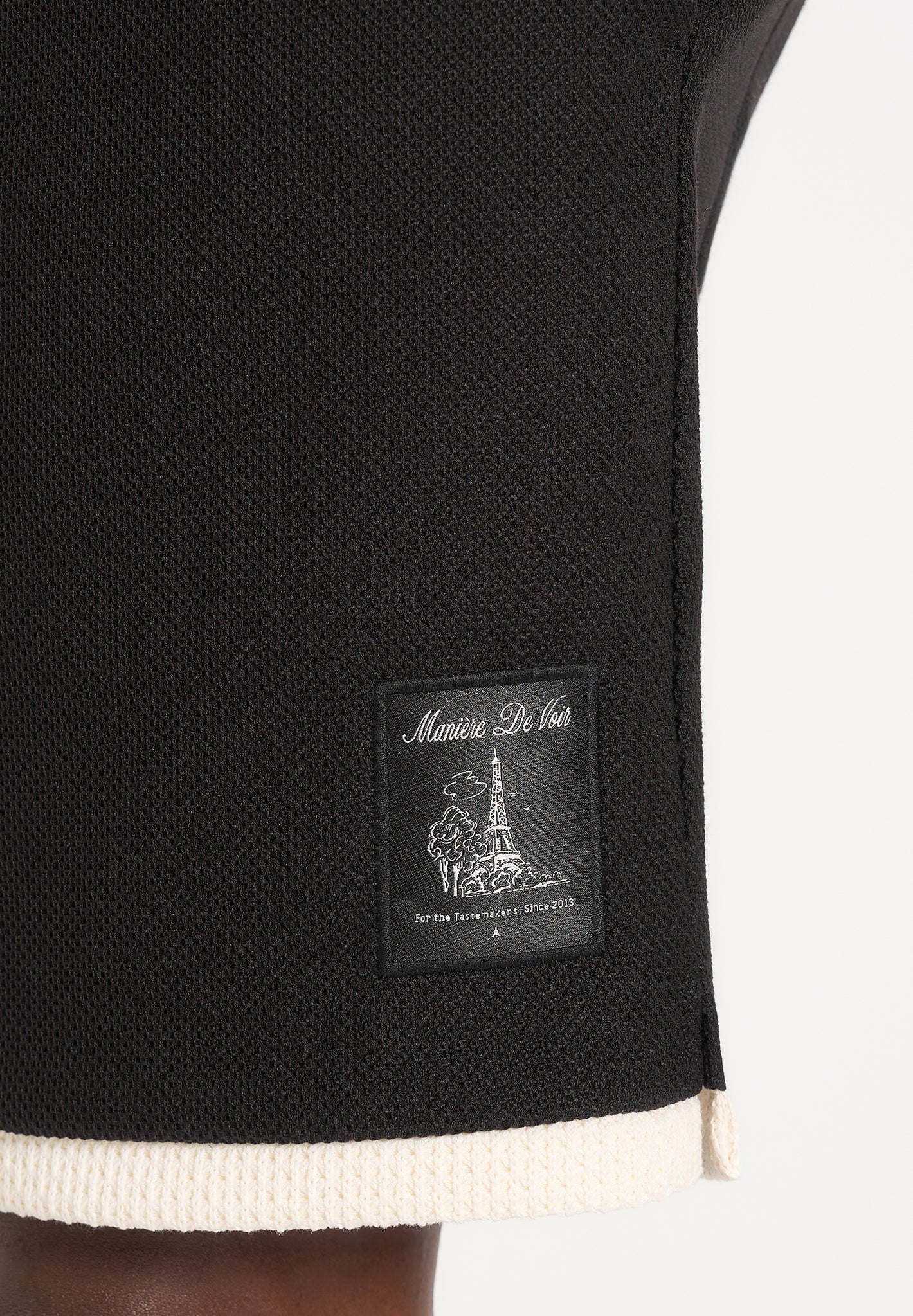 Reuben - Crochet Detail Shorts - Black - Image 4