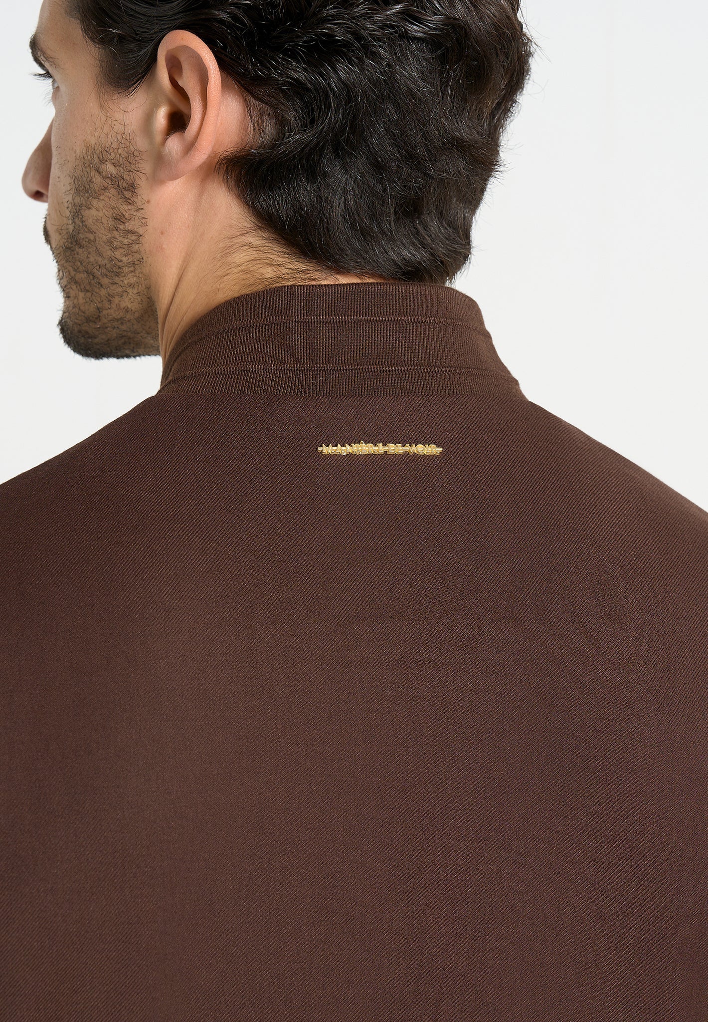 Sami - Tailored Bomber Jacket - Brown - Image 4