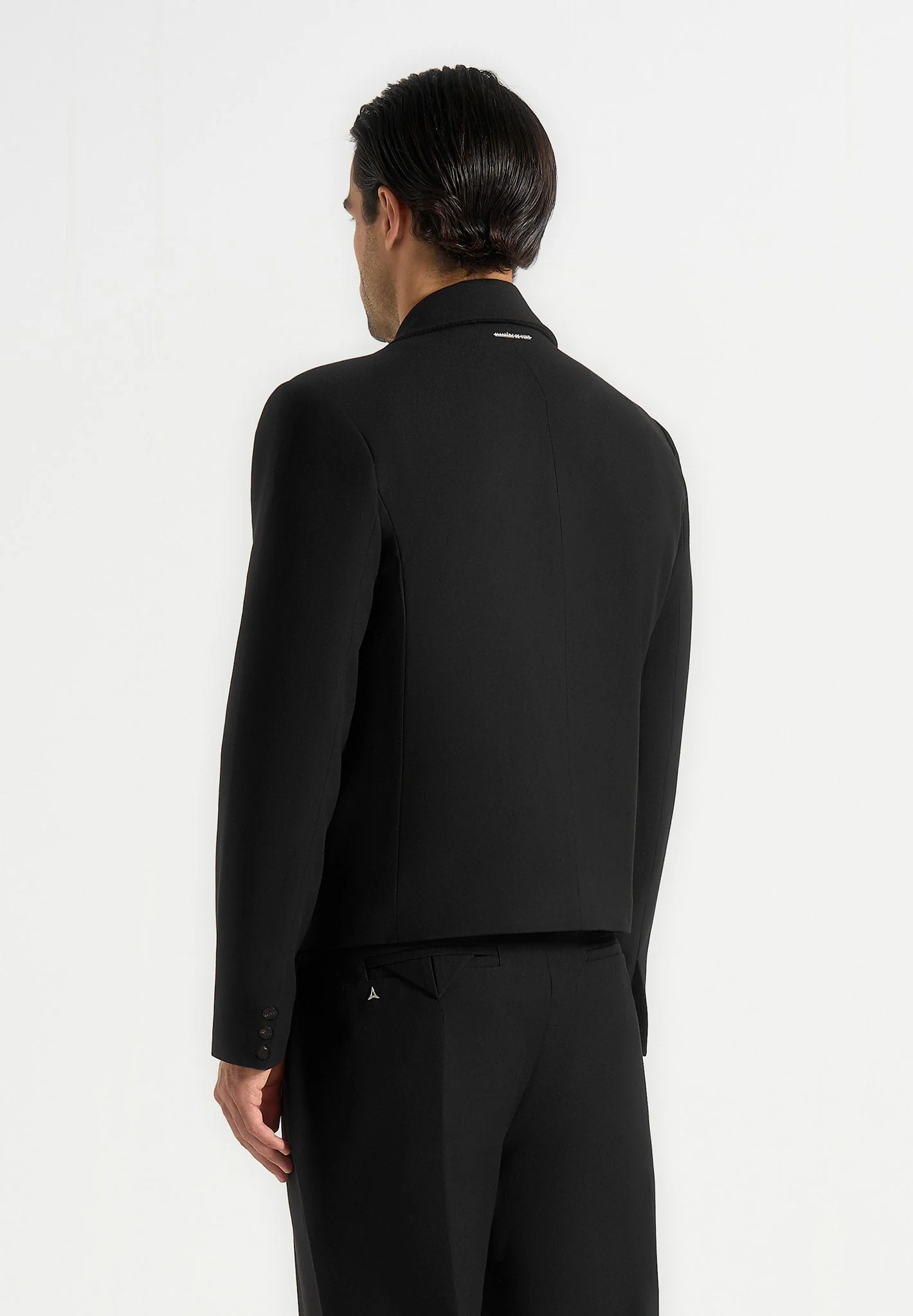Silas - Tailored Cropped Blazer - Black - Image 3