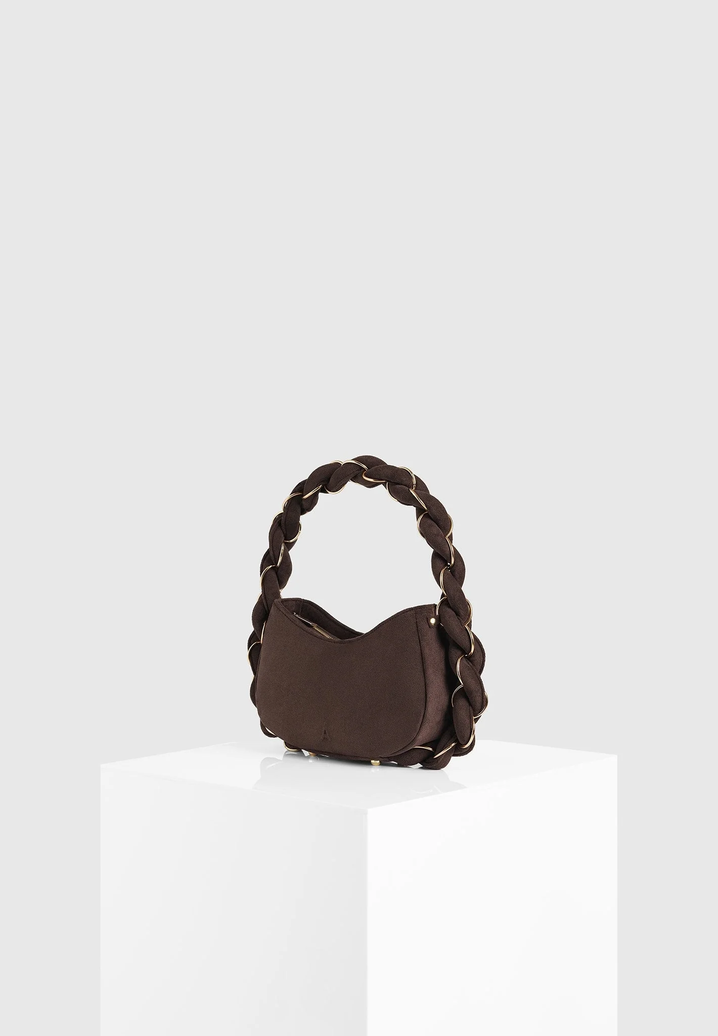 Somme - Suede Handbag - Brown - Image 4