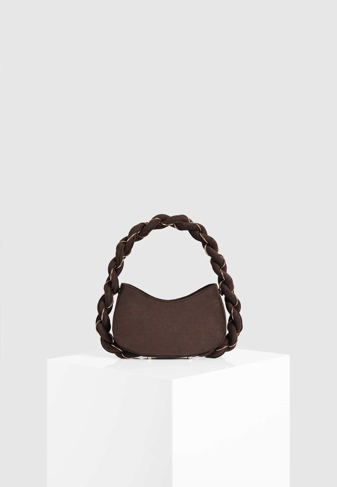 Somme - Suede Handbag - Brown - Image 6