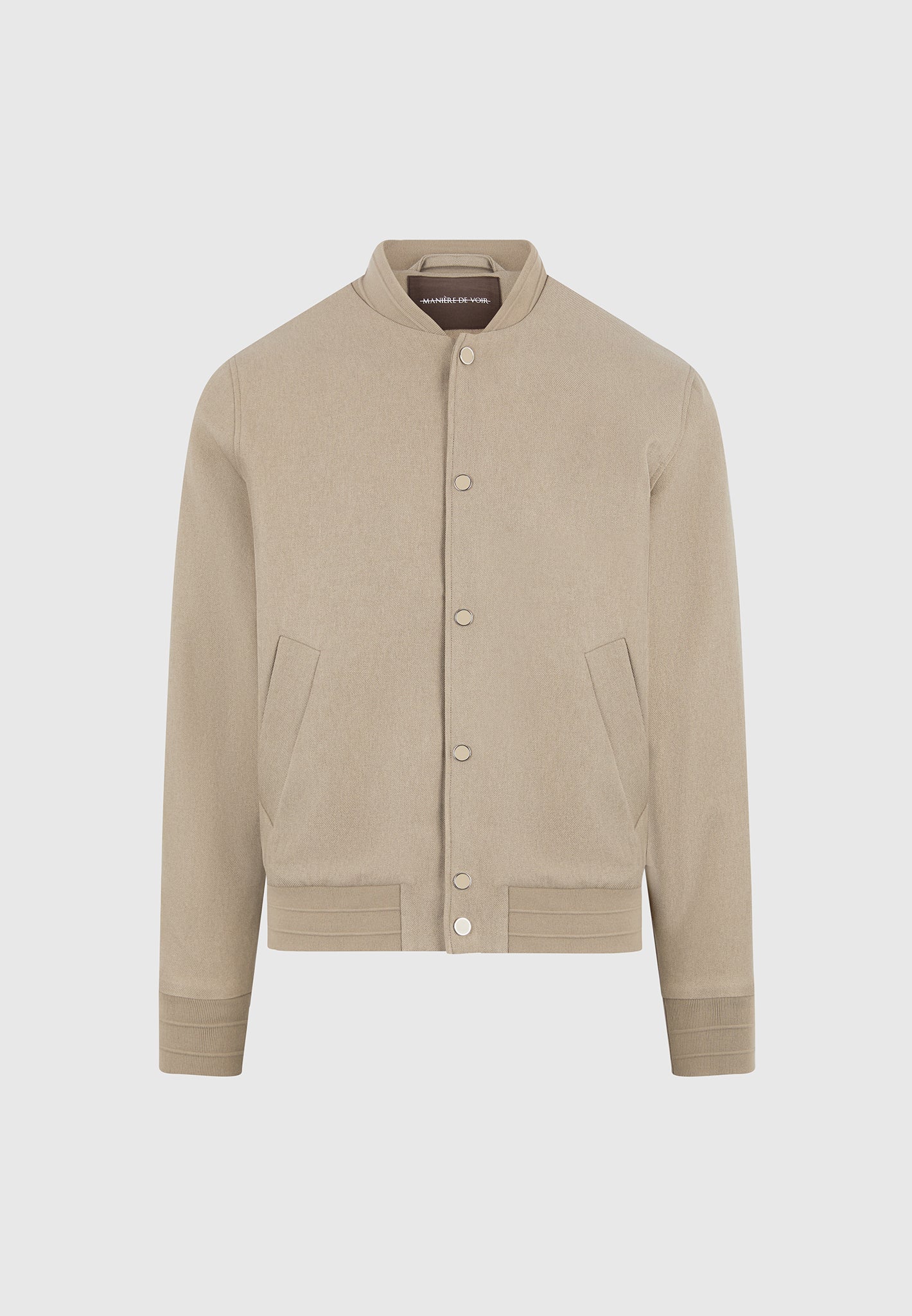 Savin - Tailored Bomber Jacket - Beige - Image 6