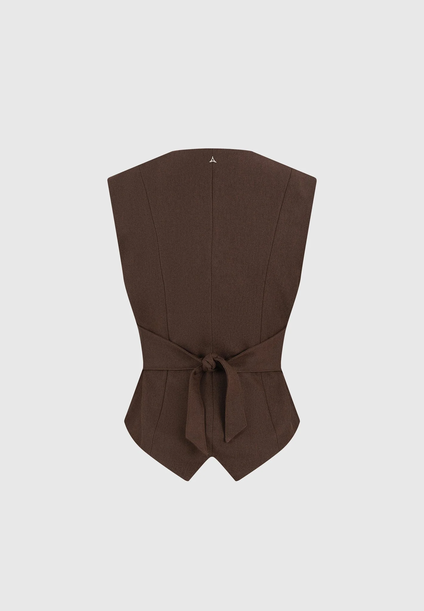 Christine - Tailored Cinch Suit Vest - Brown - Image 7