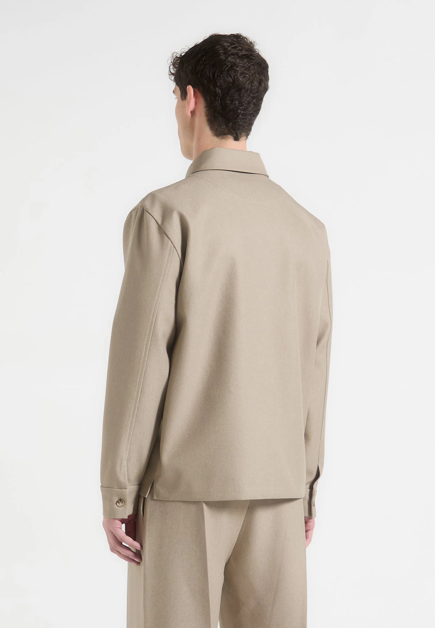 Valentin - Tailored Overshirt - Beige - Image 3