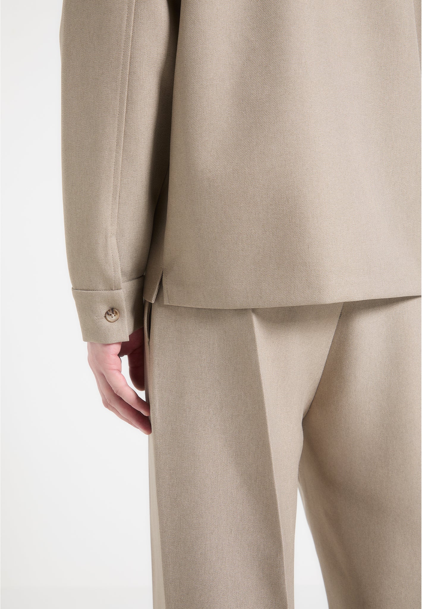 Valentin - Tailored Overshirt - Beige - Image 4