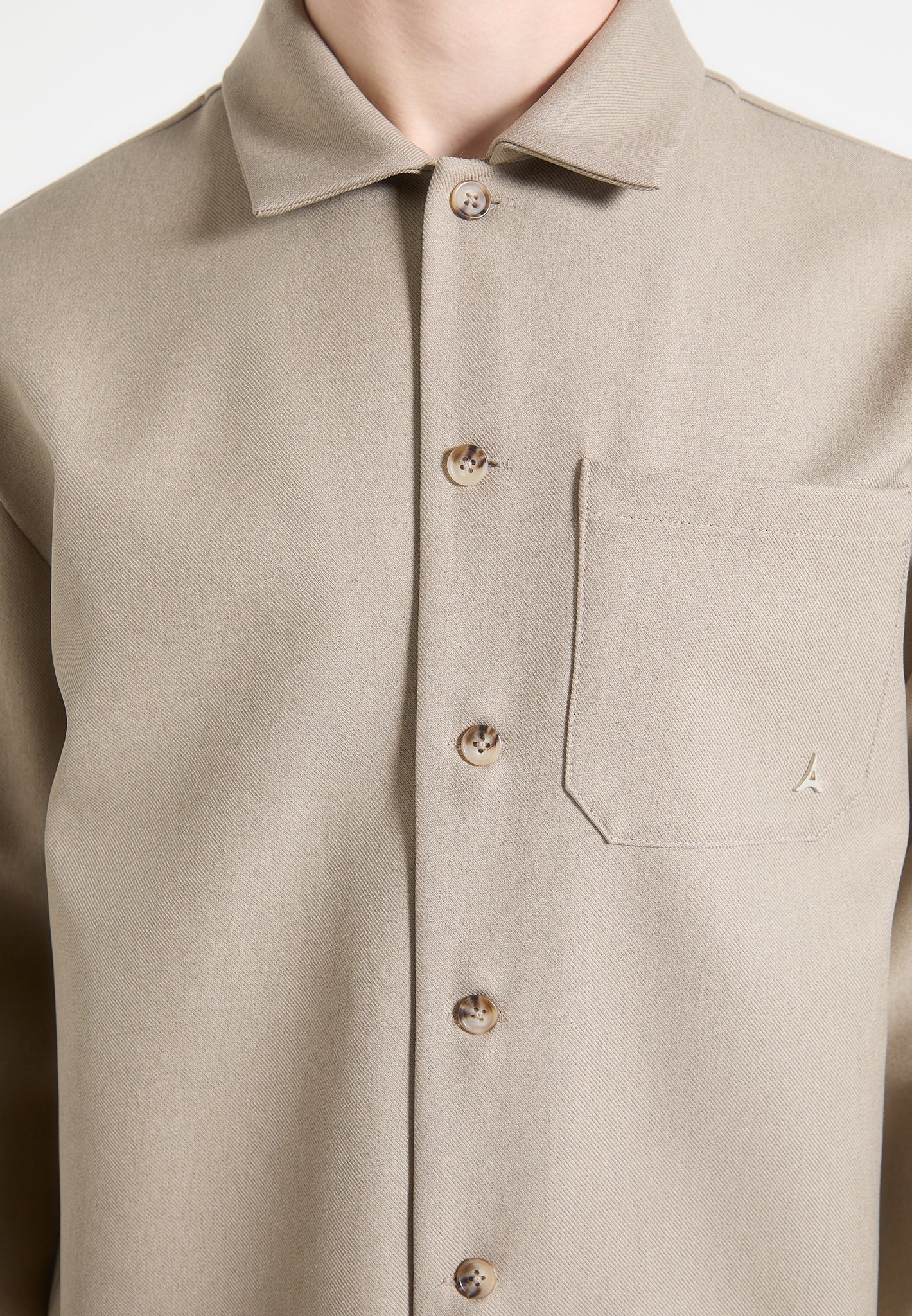 Valentin - Tailored Overshirt - Beige - Image 5