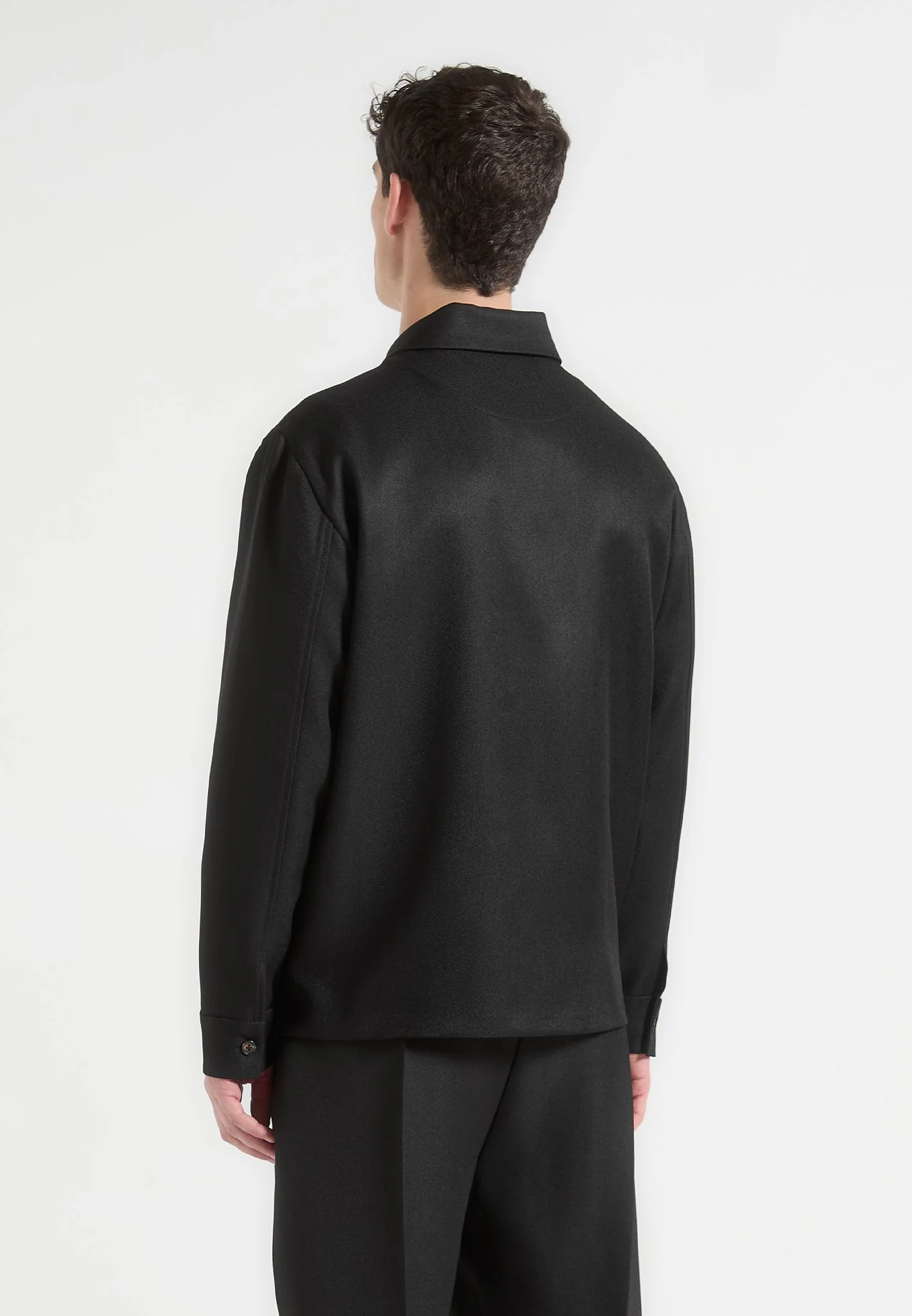 Valentin - Tailored Overshirt - Black - Image 3