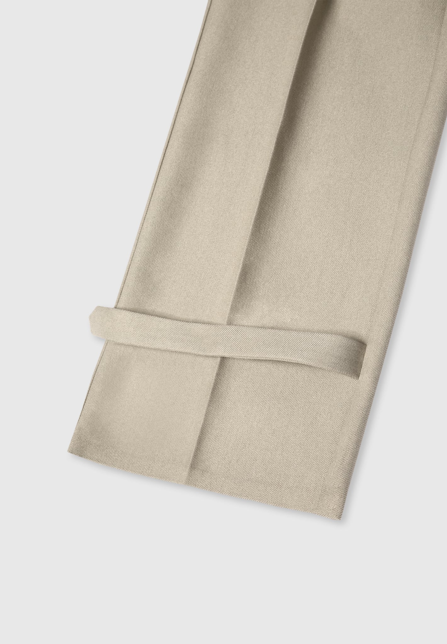Danielle - Tailored Pleated Cargo Trousers - Beige - Image 9