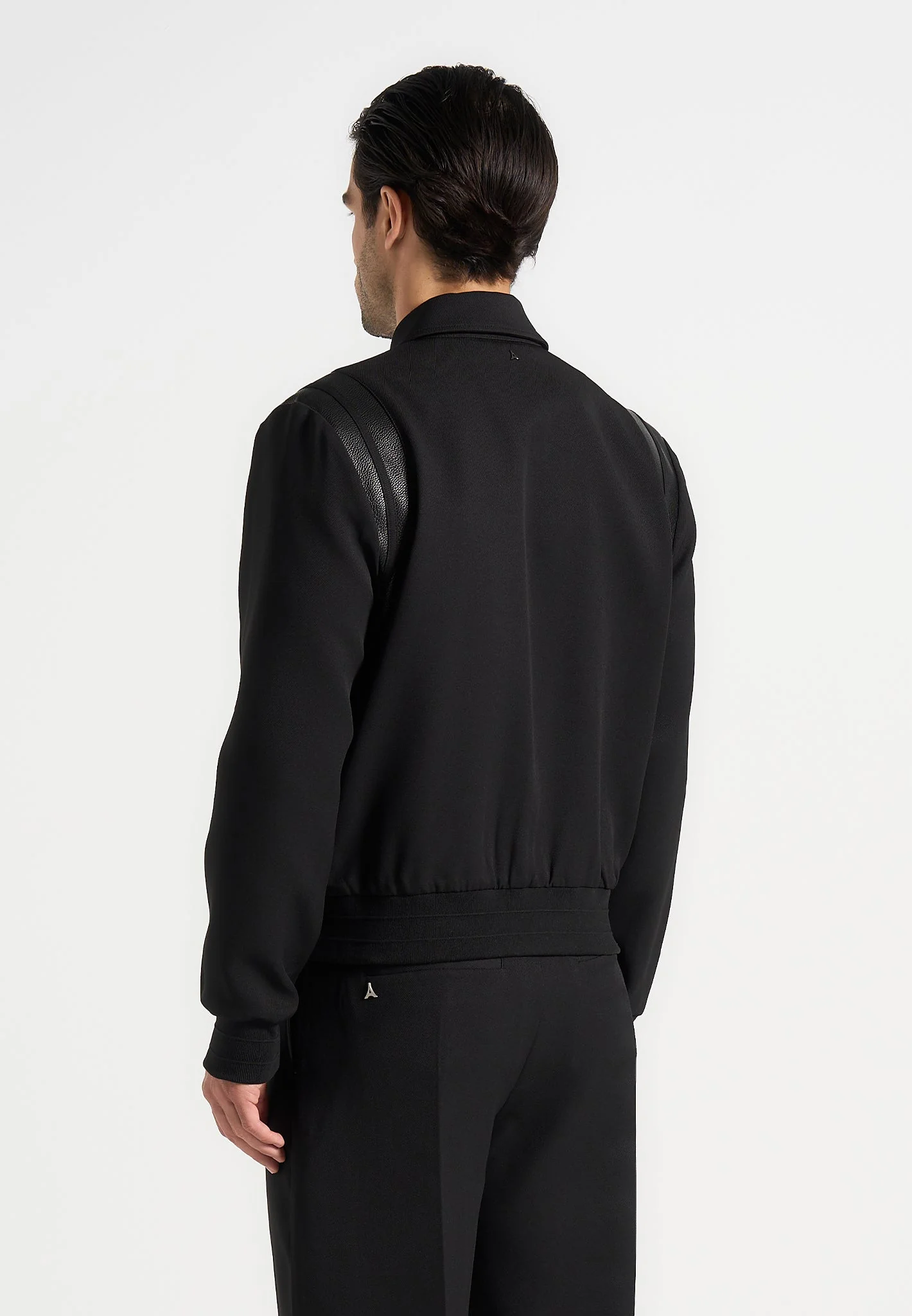 Denis - Tailored Varsity Jacket - Black - Image 4