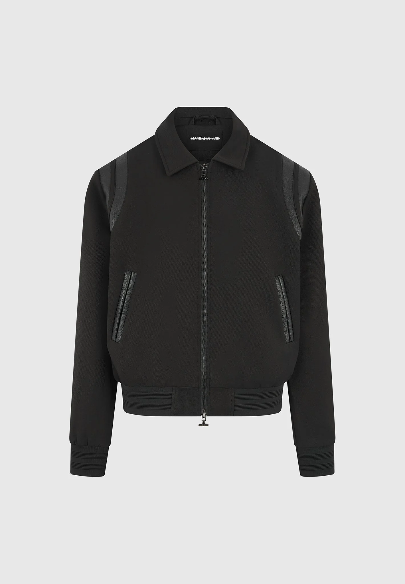 Denis - Tailored Varsity Jacket - Black - Image 5