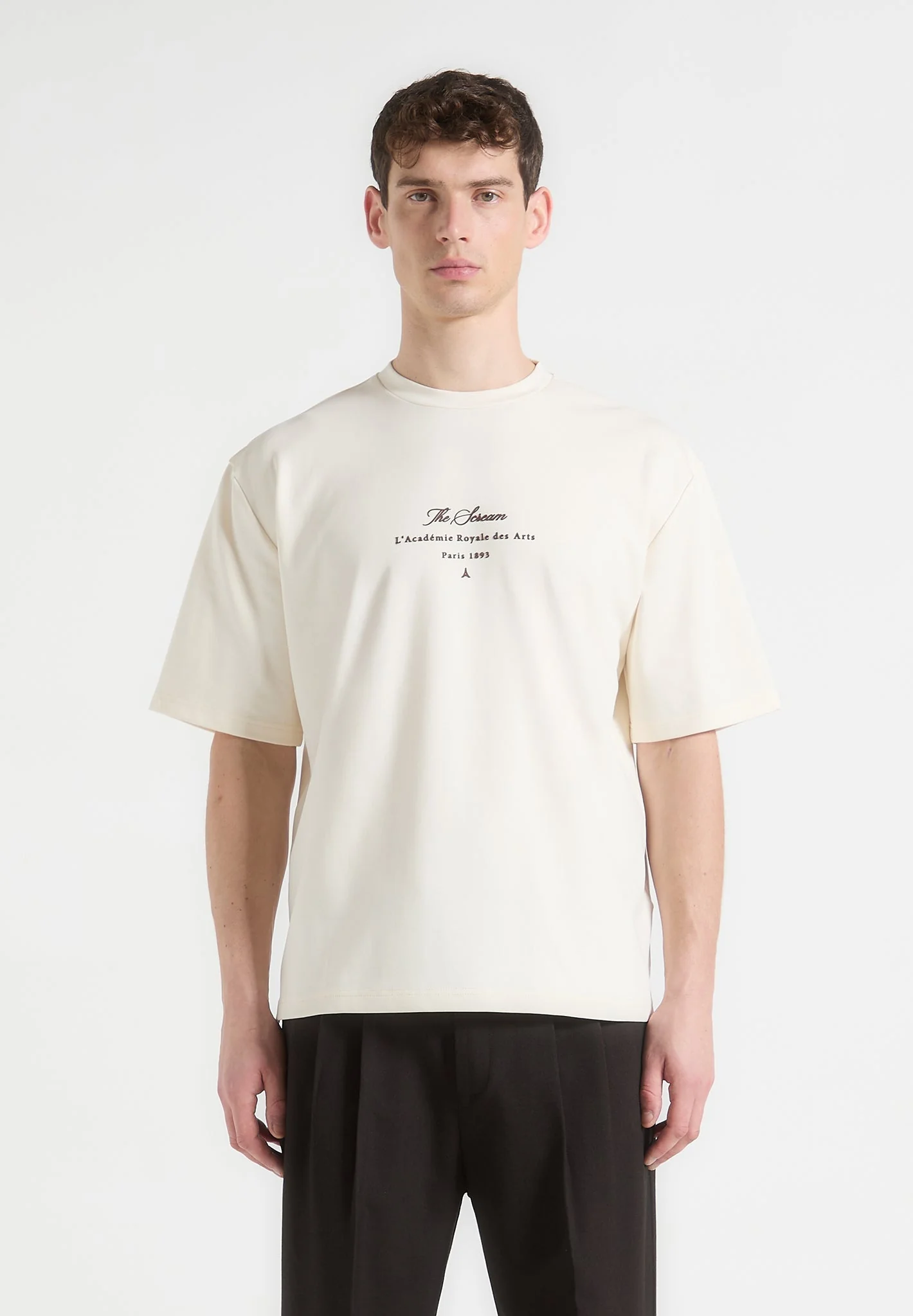 The Scream - Cotton T-Shirt - Cream - Image 4