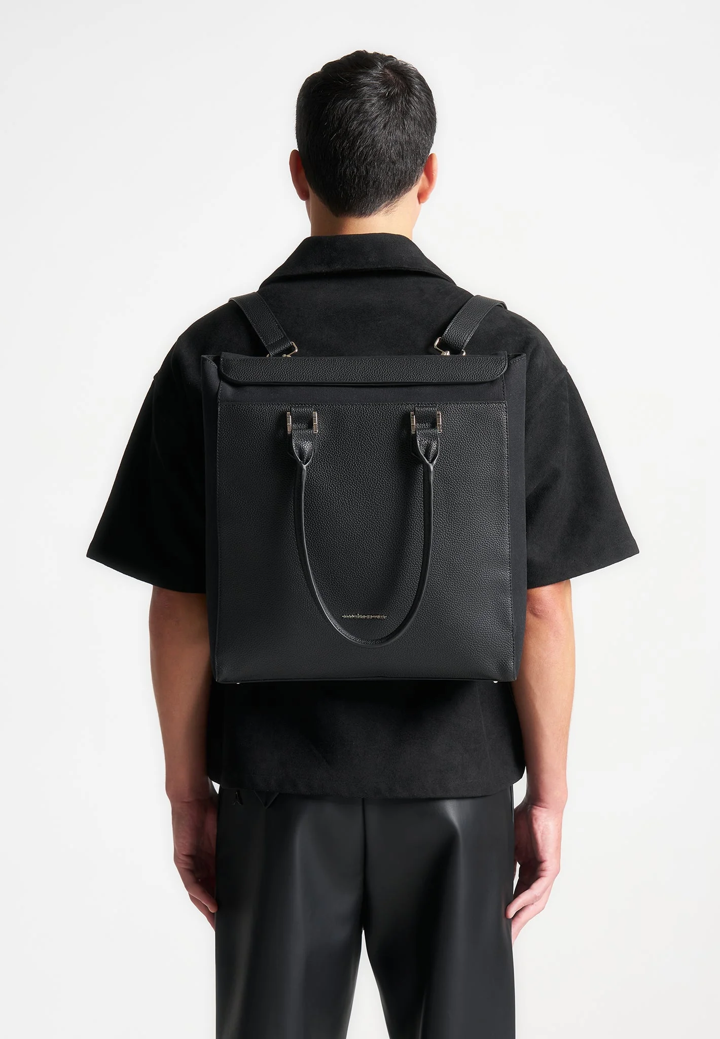 Sebastien - Tote Backpack - Black - Image 6