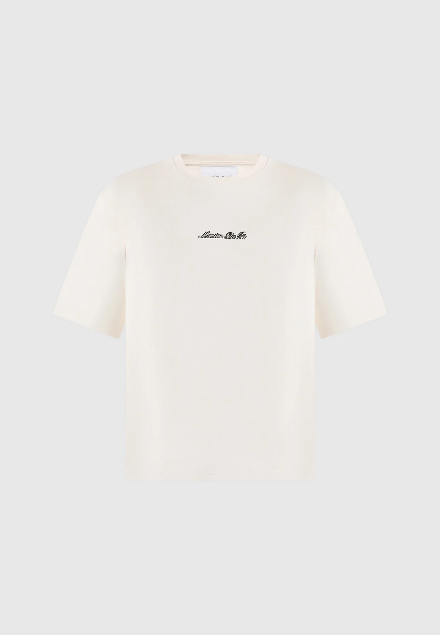 TS001 - Unisex Signature Relaxed Fit Cotton T-Shirt - Cream - Image 3