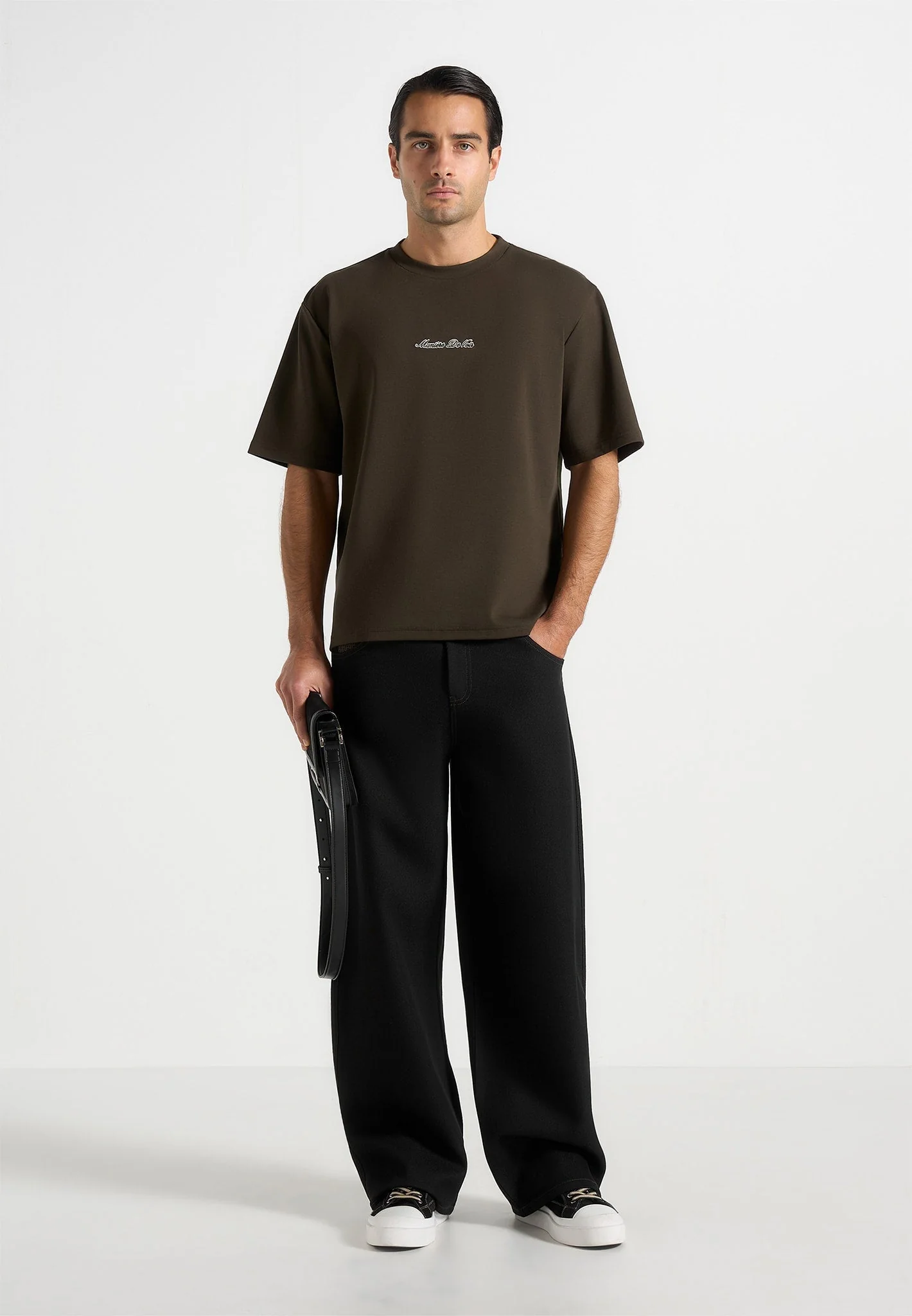 TS001 - Unisex Signature Relaxed Fit Cotton T-Shirt - Olive - Image 2