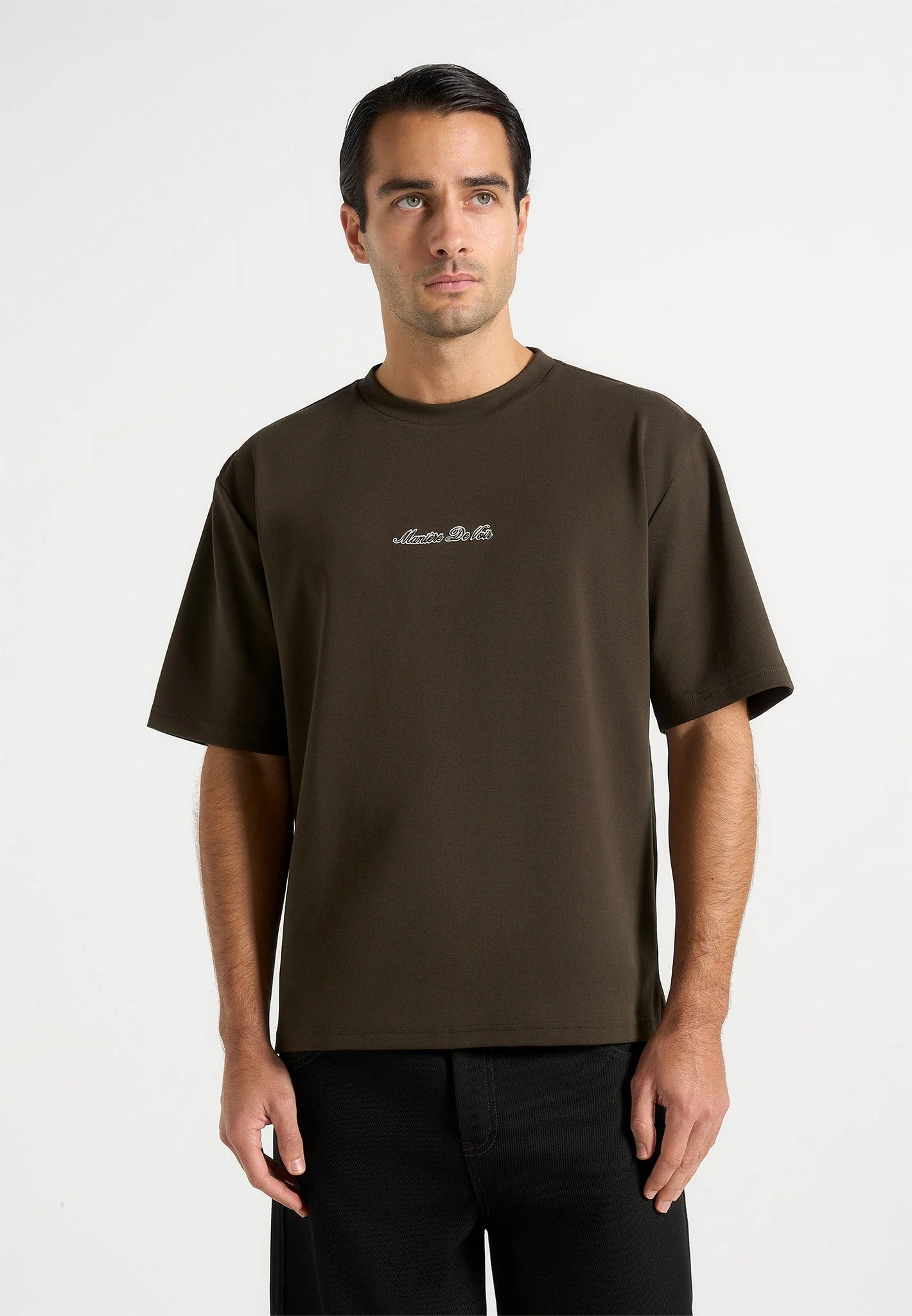 TS001 - Unisex Signature Relaxed Fit Cotton T-Shirt - Olive - Image 5