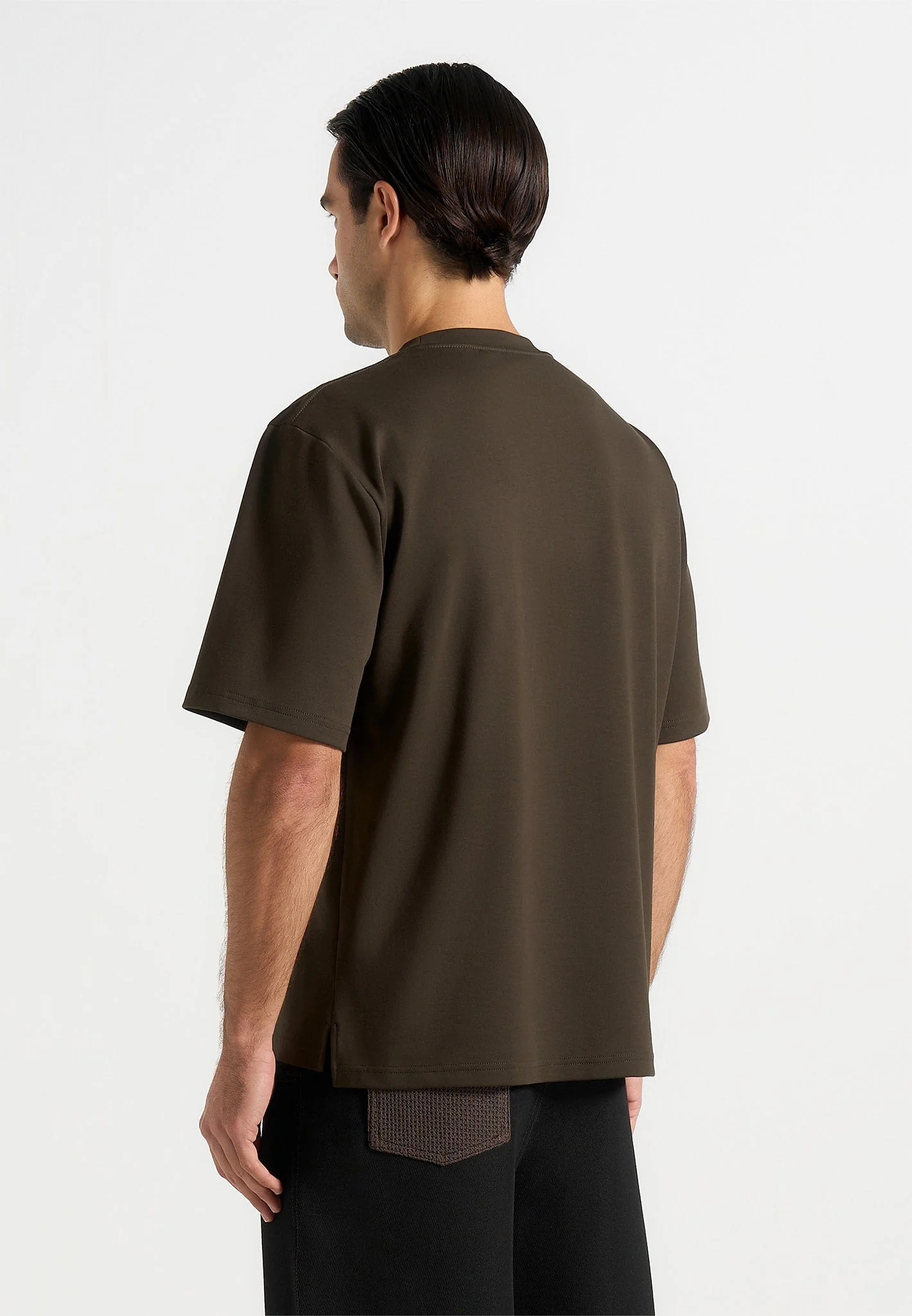 TS001 - Unisex Signature Relaxed Fit Cotton T-Shirt - Olive - Image 7