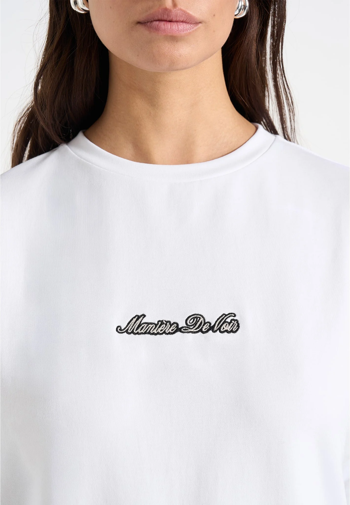 TS001 - Unisex Signature Relaxed fit Cotton T-Shirt - White - Image 4