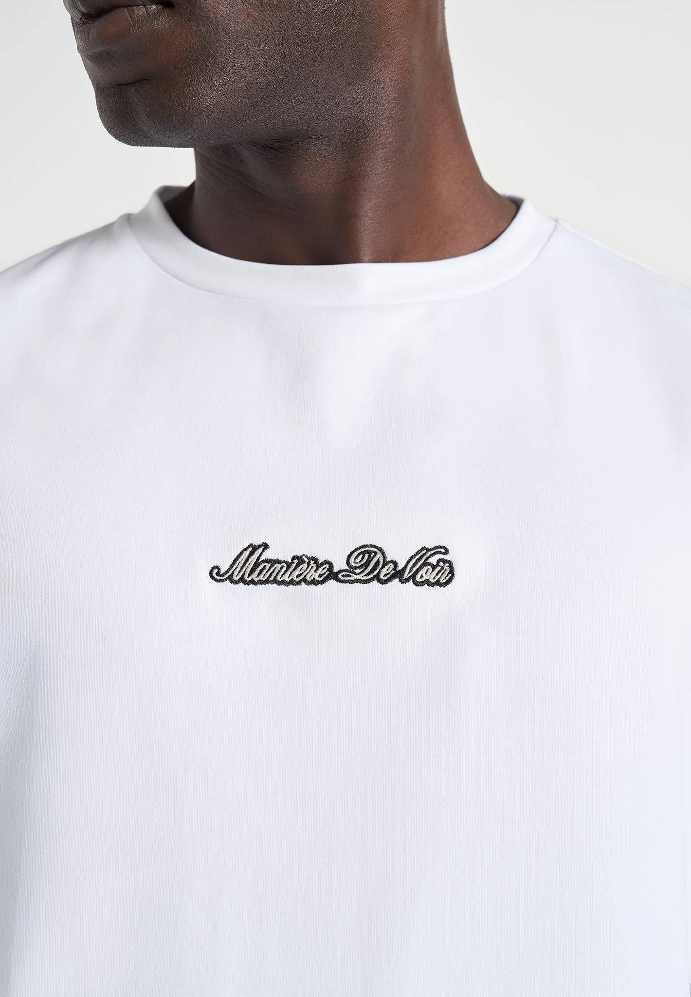 TS001 - Unisex Signature Relaxed fit Cotton T-Shirt - White - Image 5