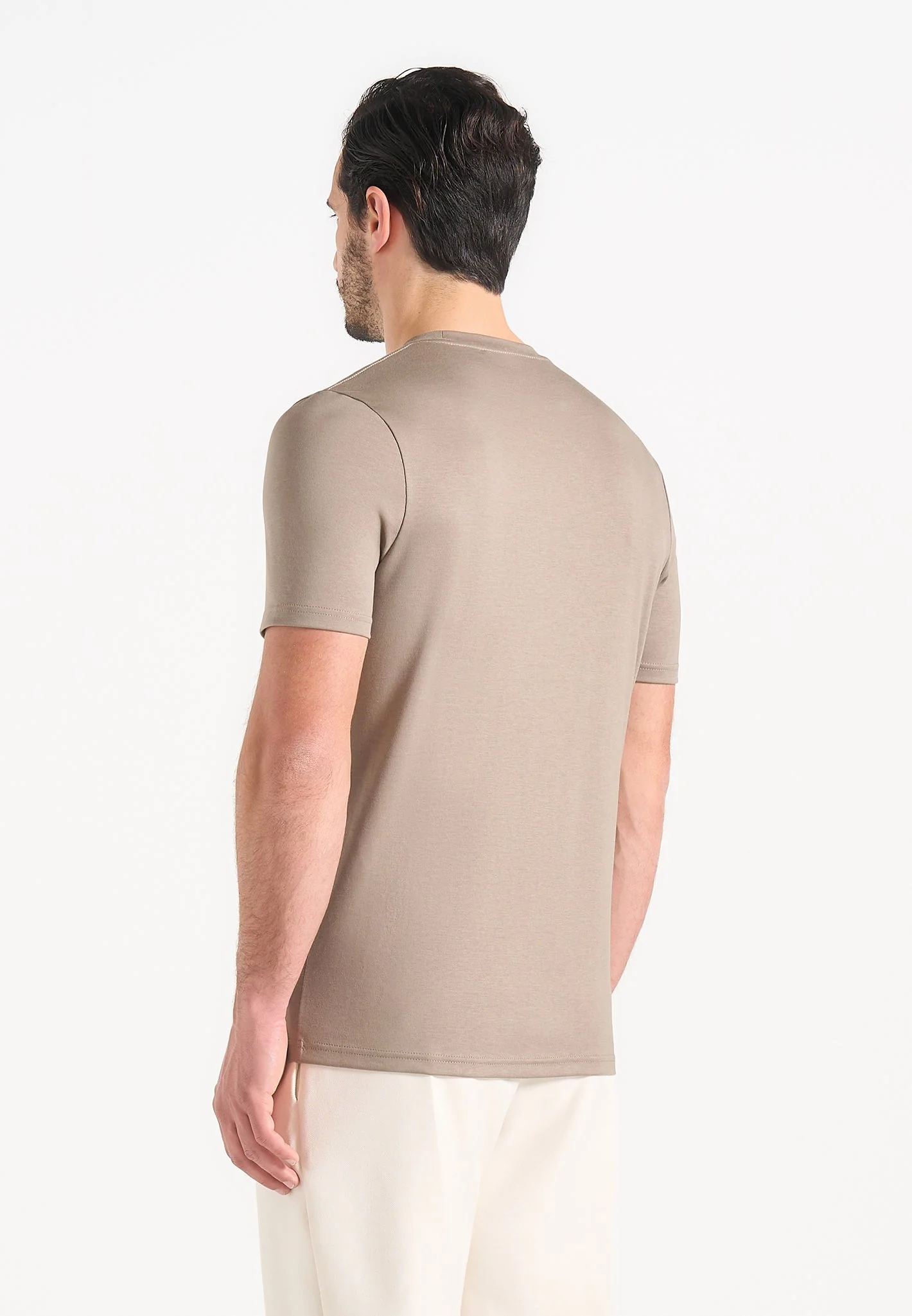 TS003 - Fitted Luxe T-Shirt - Mushroom - Image 3