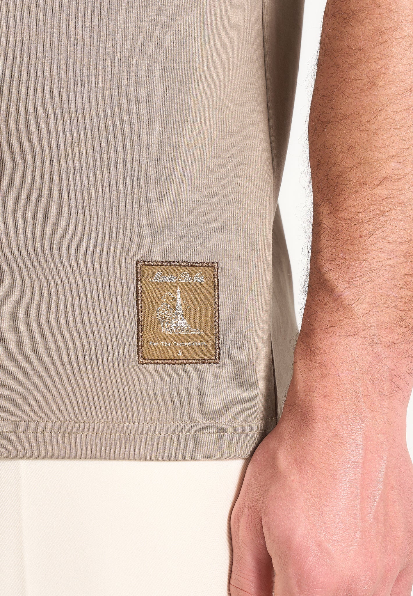 TS003 - Fitted Luxe T-Shirt - Mushroom - Image 4