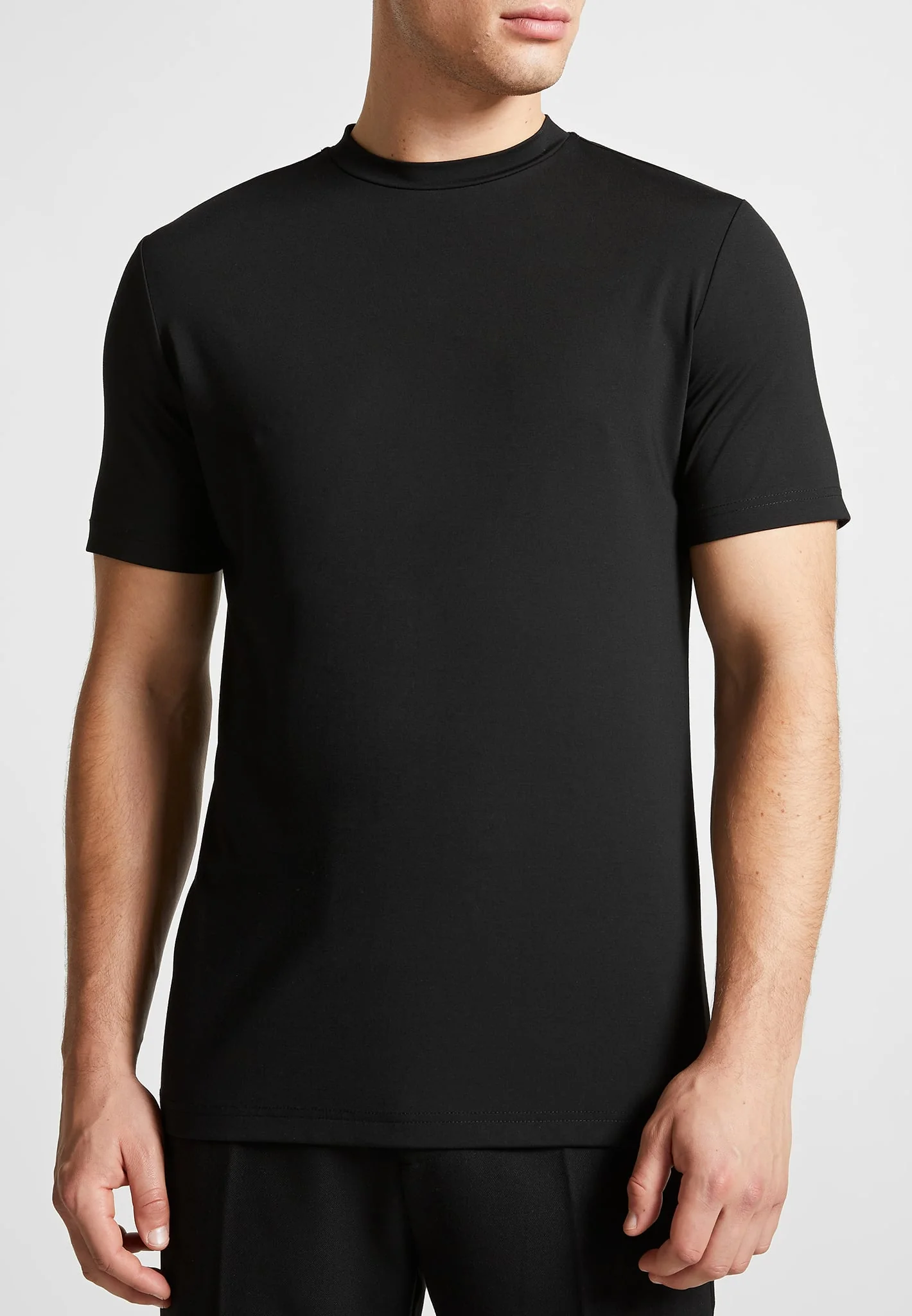 TS004 - Slim Fit Luxe T-Shirt 3 Pack - Black - Image 4