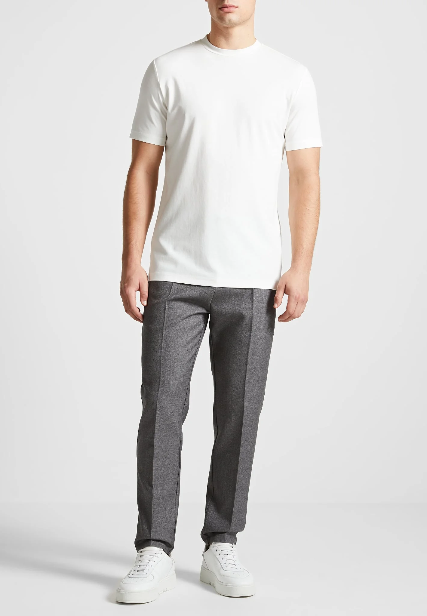 TS004 - Slim Fit Luxe T-Shirt 3 Pack - White - Image 3