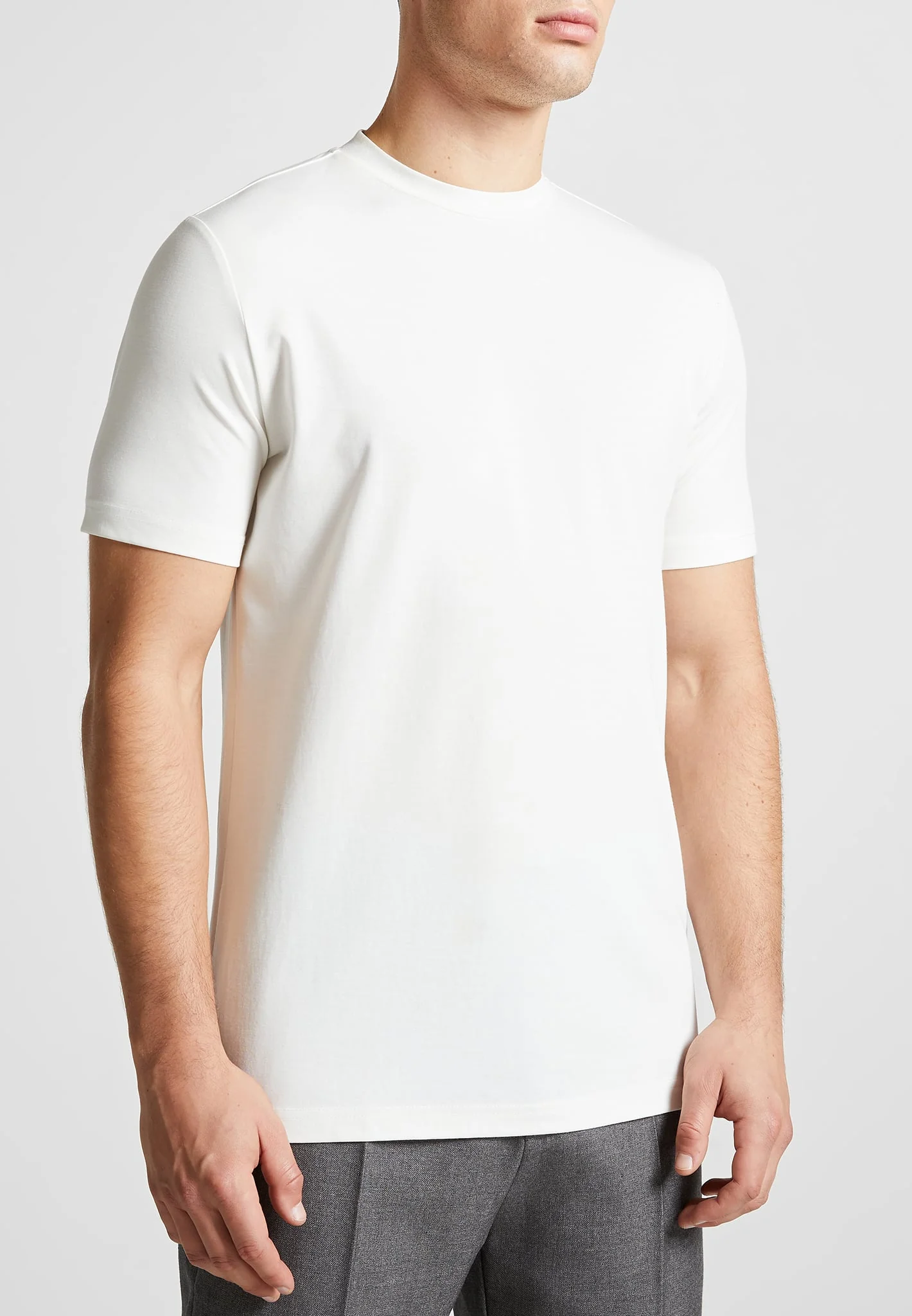 TS004 - Slim Fit Luxe T-Shirt 3 Pack - White - Image 4