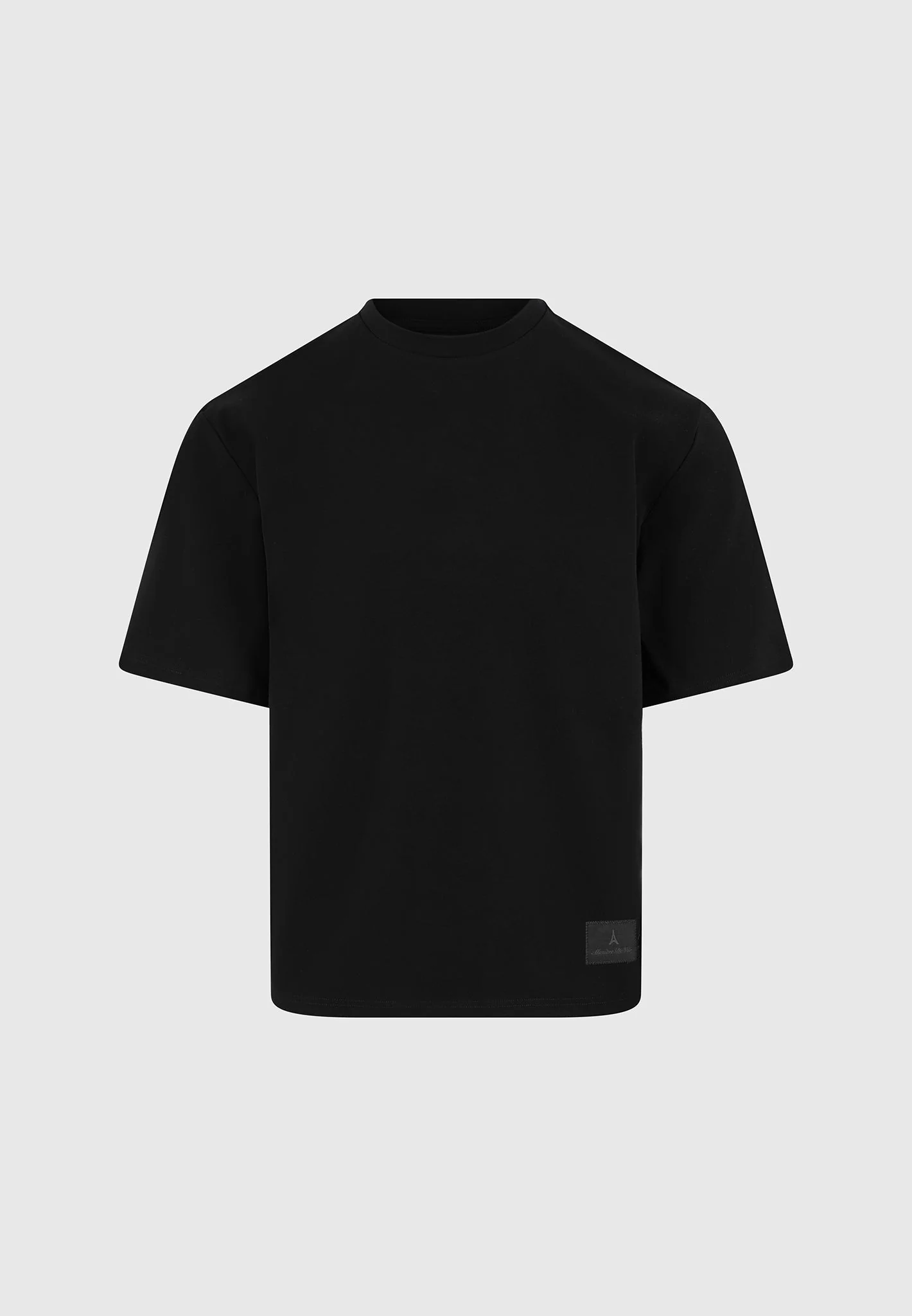 TS007 - Relaxed Fit Cotton T-Shirt - Black - Image 6