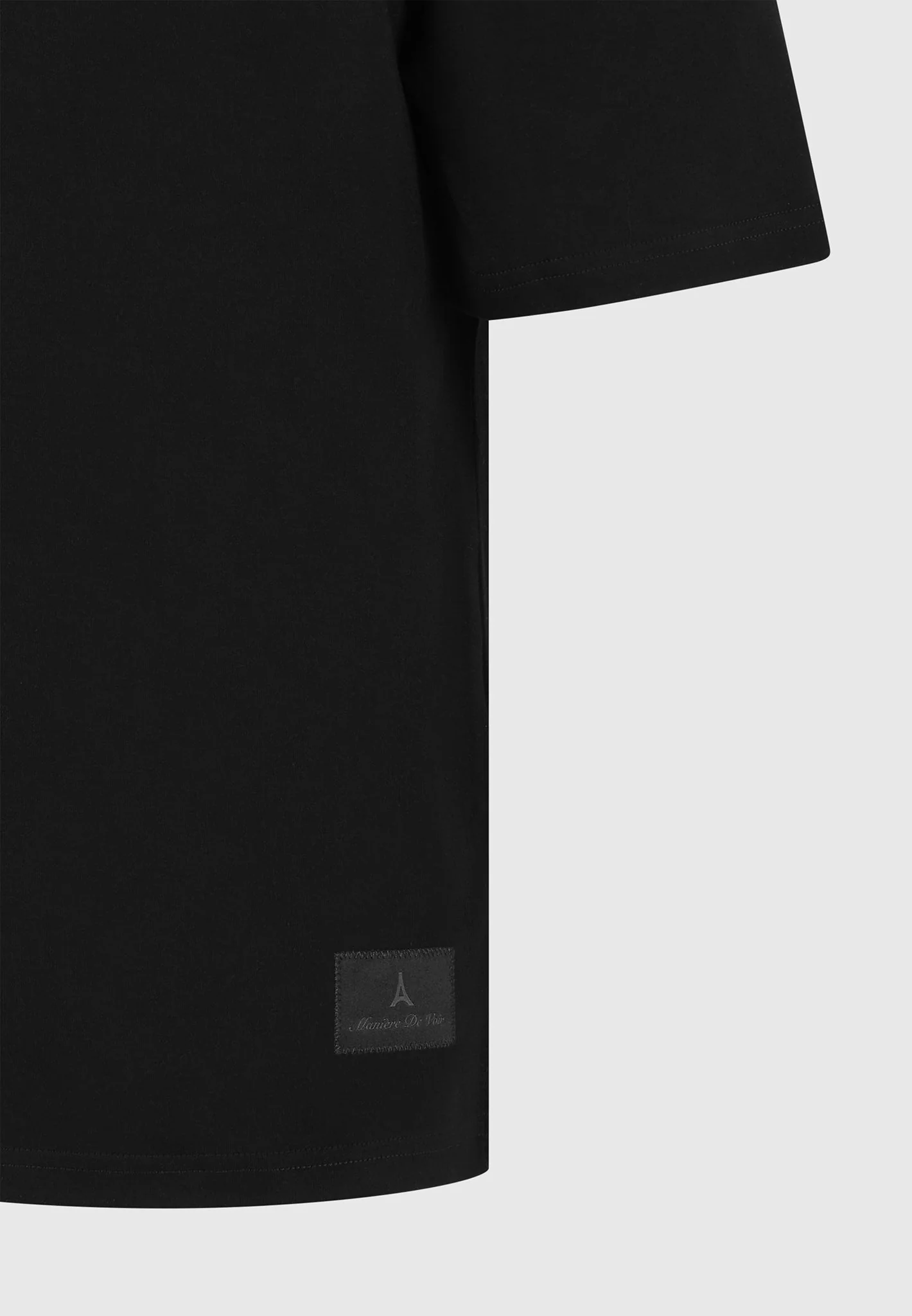 TS007 - Relaxed Fit Cotton T-Shirt - Black - Image 7